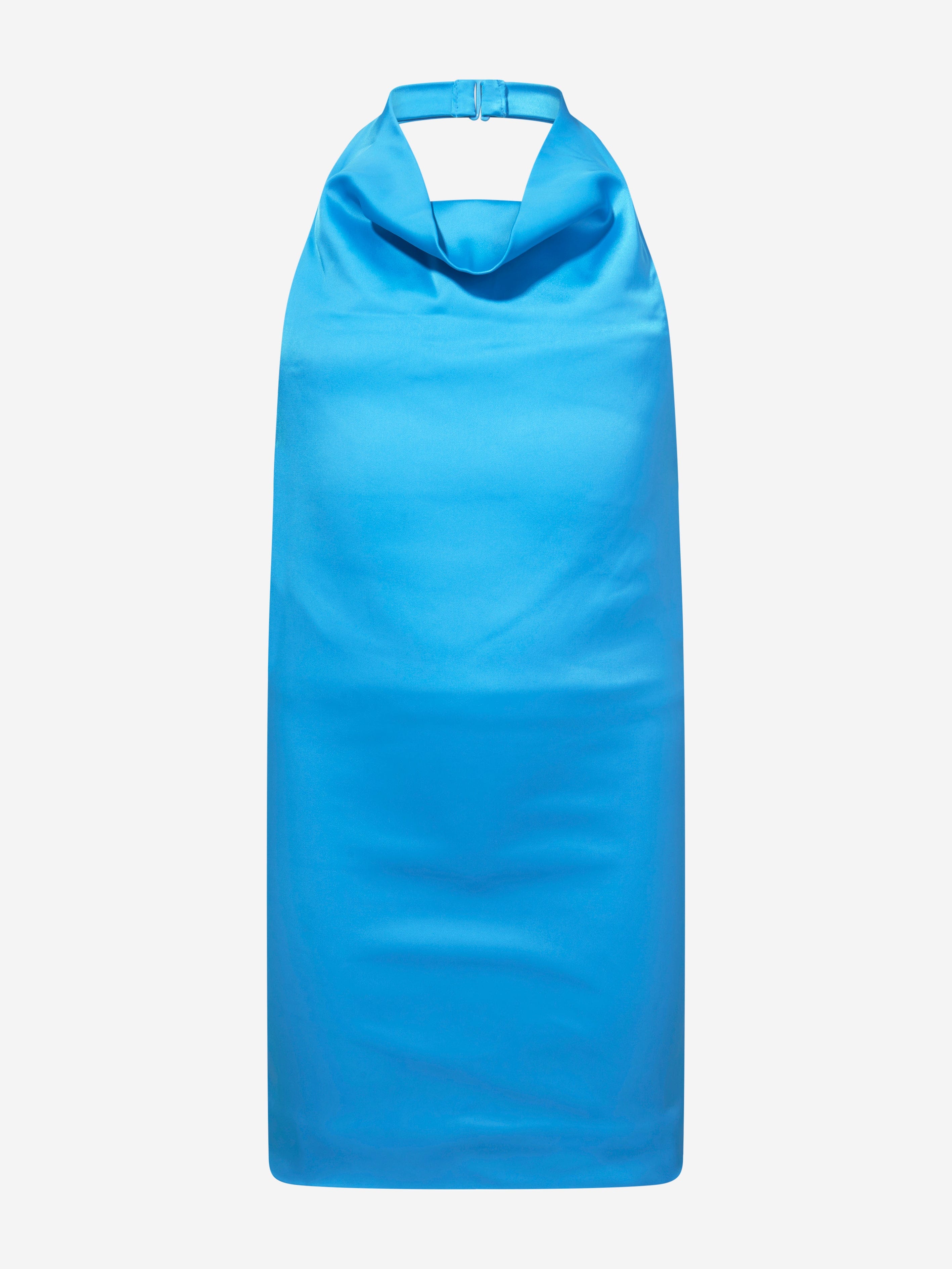 AY by AYLA Girls Backless Satin Midi Dress in Blue Outlet Footaction