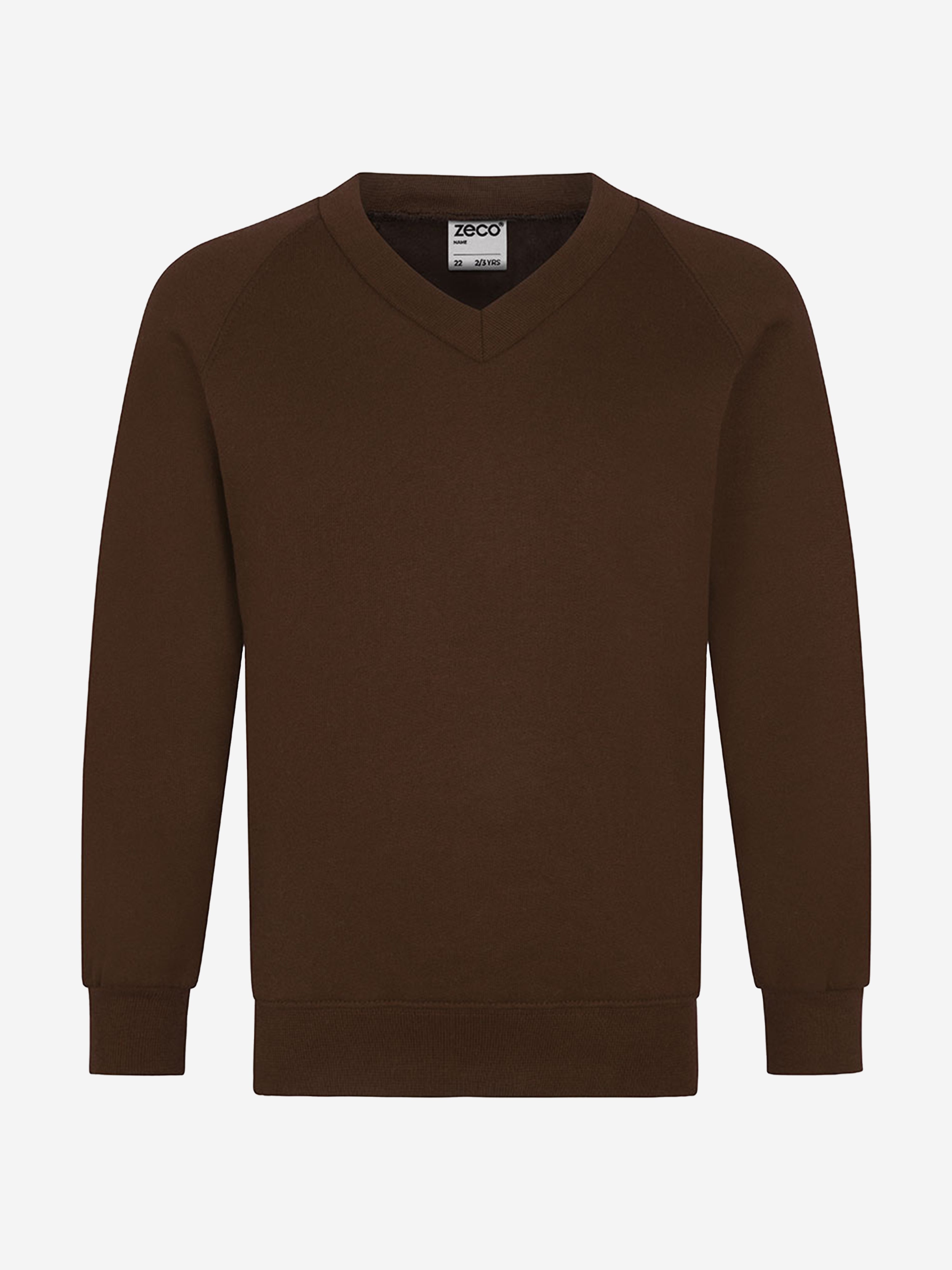 Zeco Kids School V-Neck Sweatshirt in Brown Cheap Pices Authentic