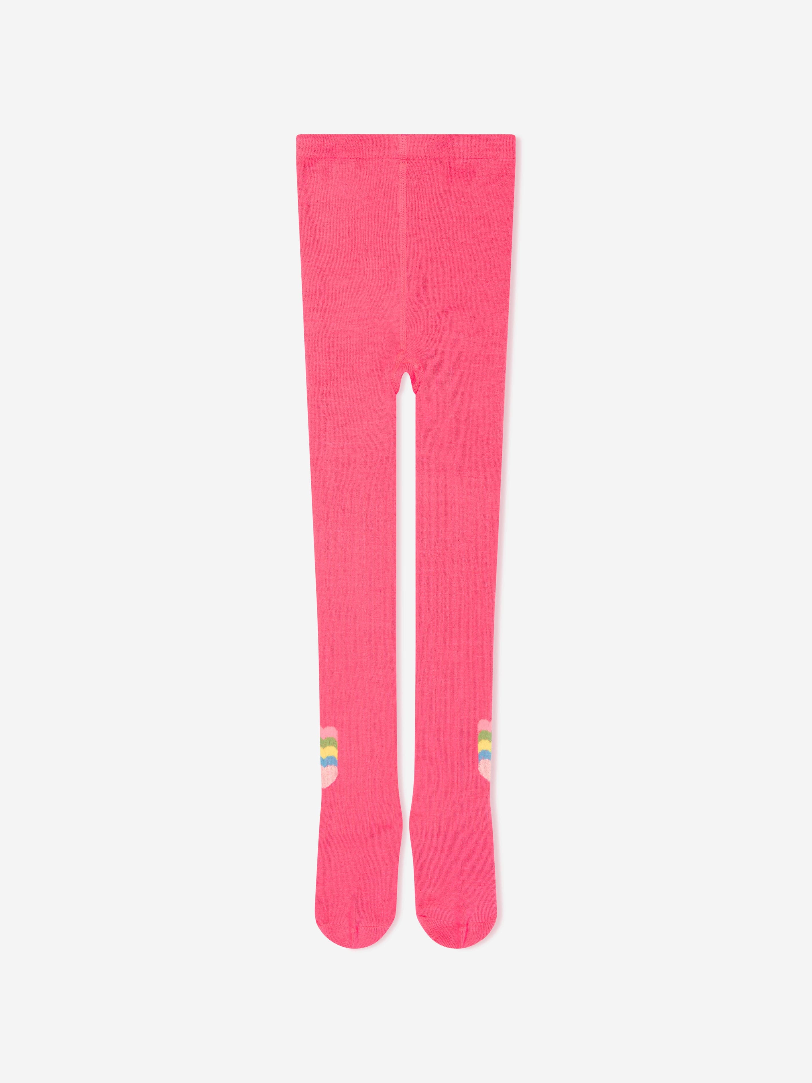 Billieblush Girls Jacquard Heart Tights in Pink Discount From China