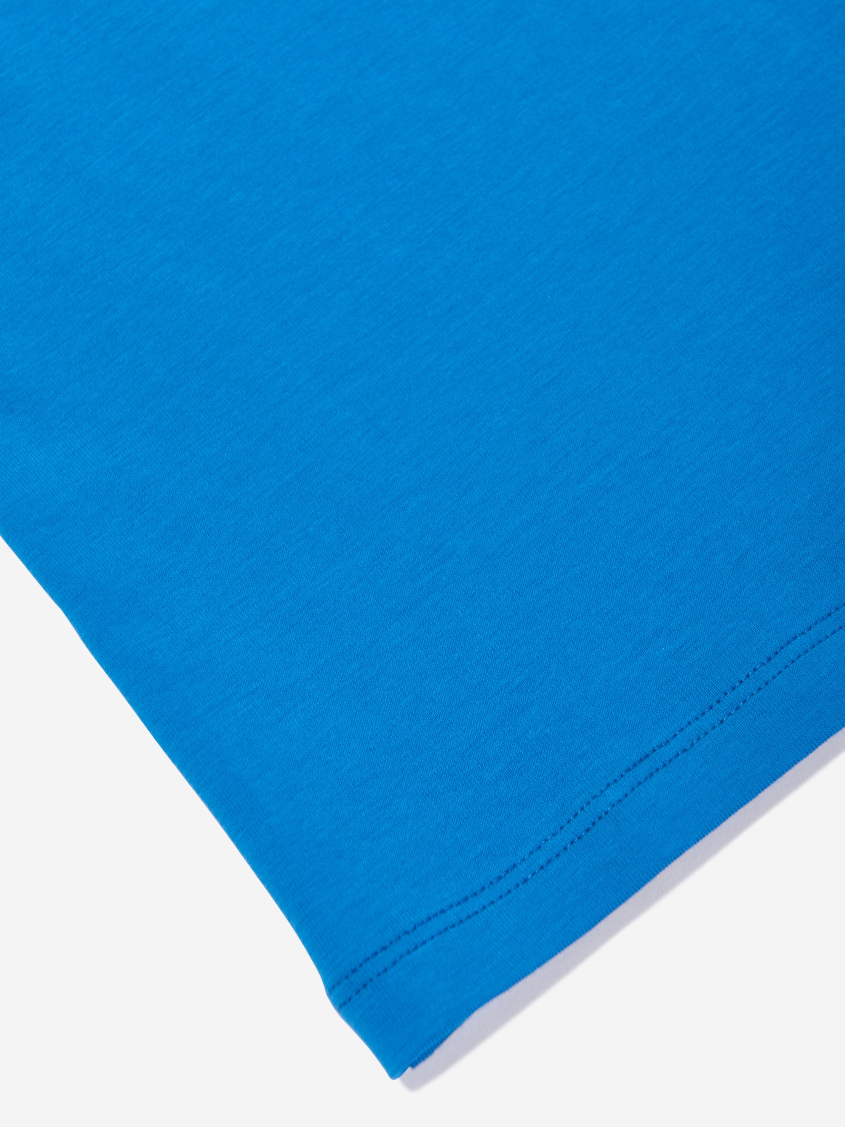 Moschino Kids Logo T-Shirt in Blue Free Shipping Release Dates
