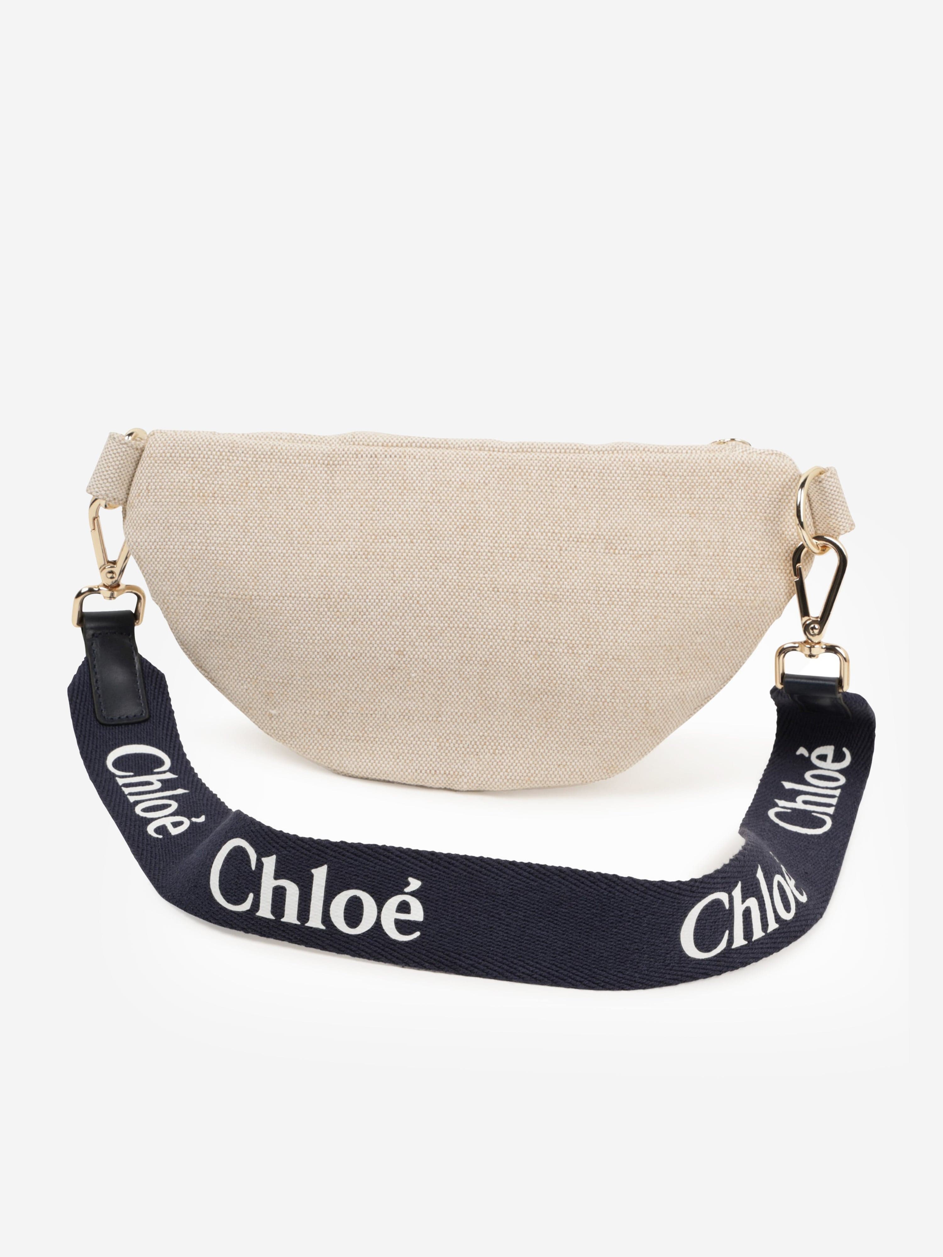Chlo¨¦ Girls Canvas Belt Bag in Beige (23cm) Classic