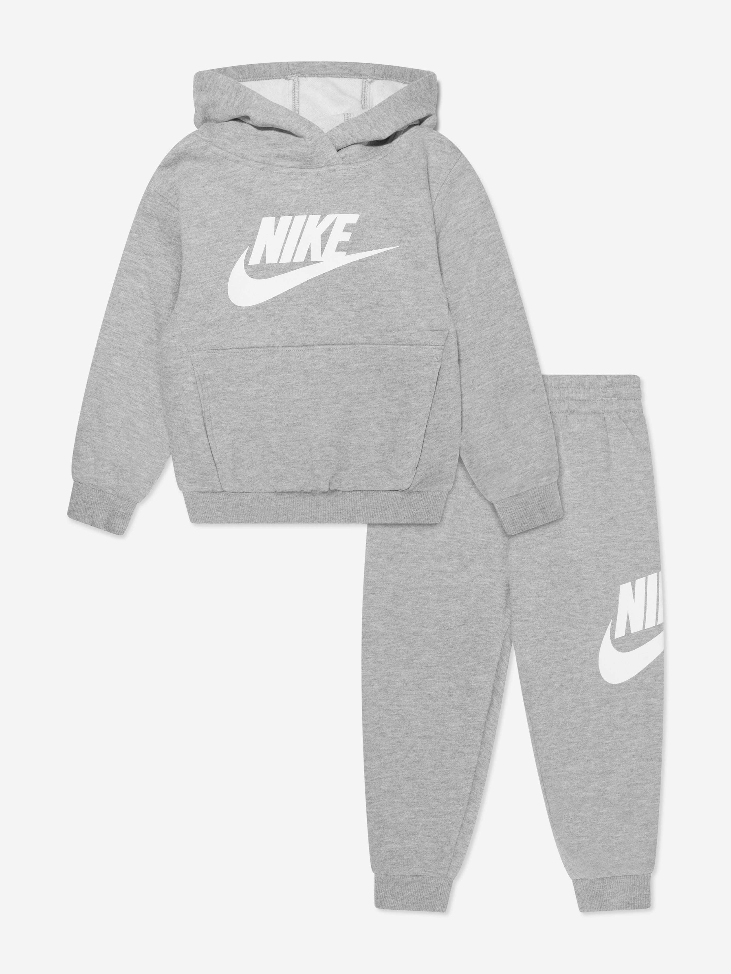 Nike Boys NKN Club Fleece Tracksuit in Grey Clearance Big Sale