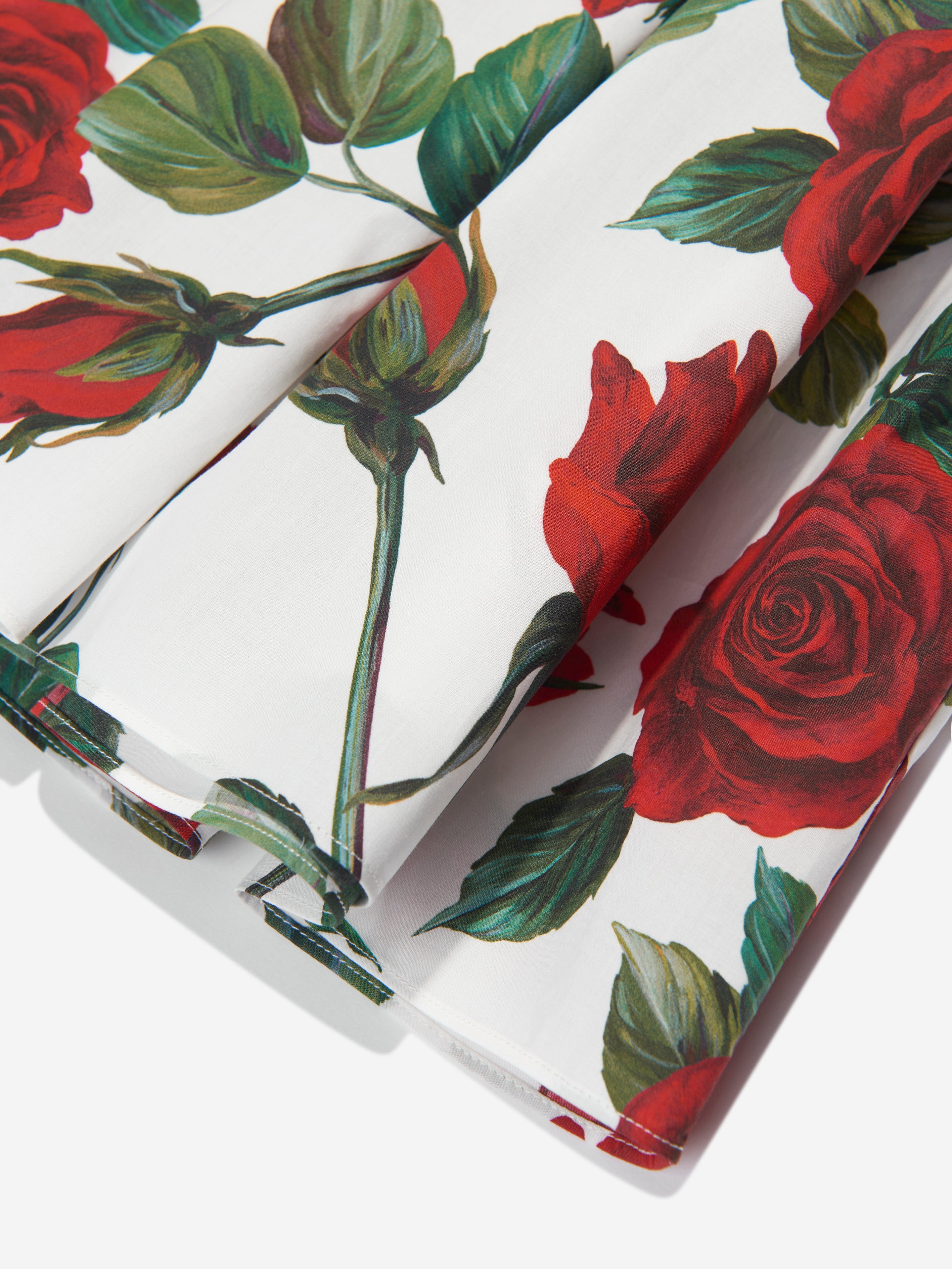 Dolce & Gabbana Girls Rose Print Skirt in White Popular