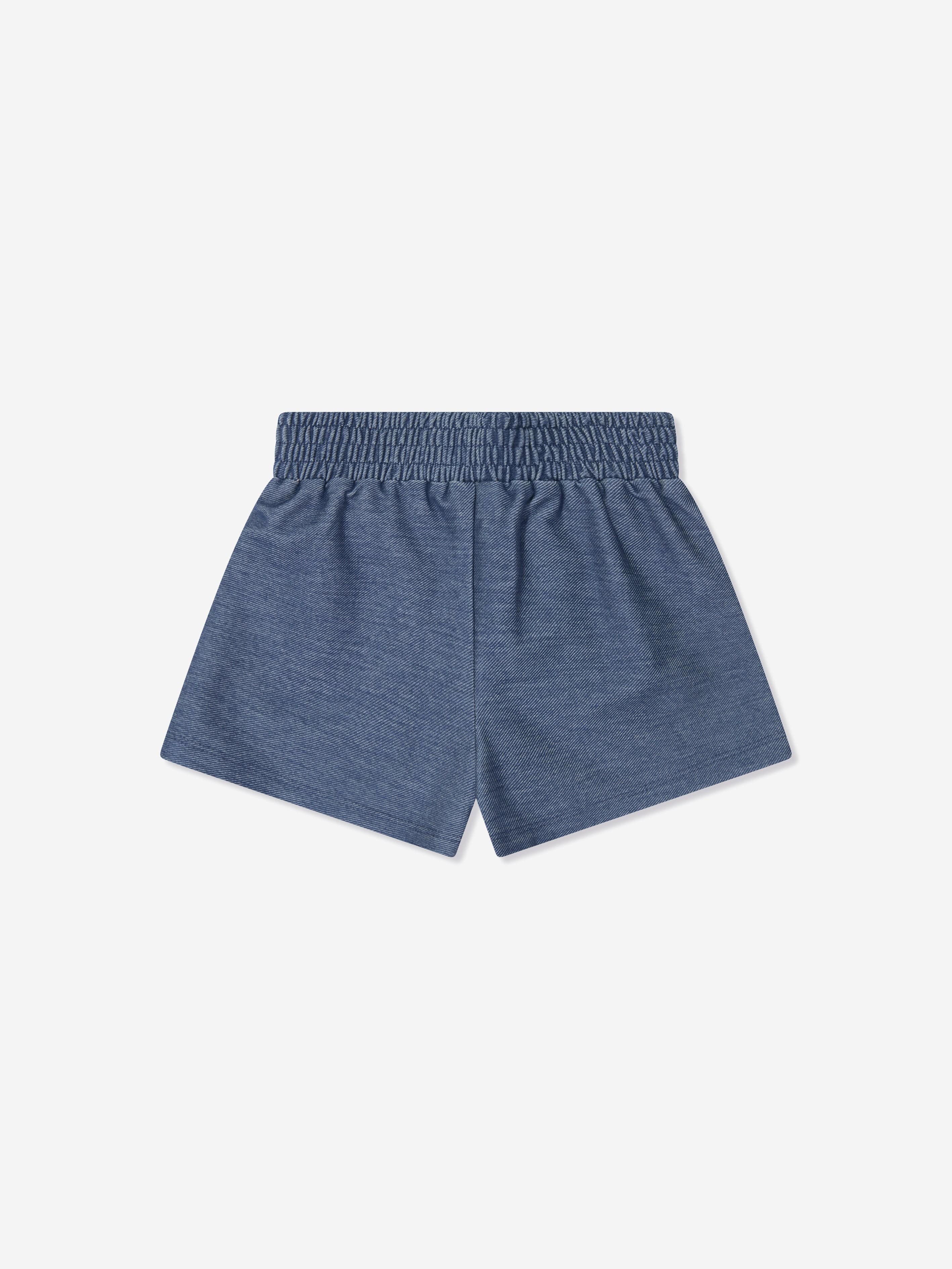 AY by AYLA Girls Denim Look Shorts in Blue Discount Big Discount