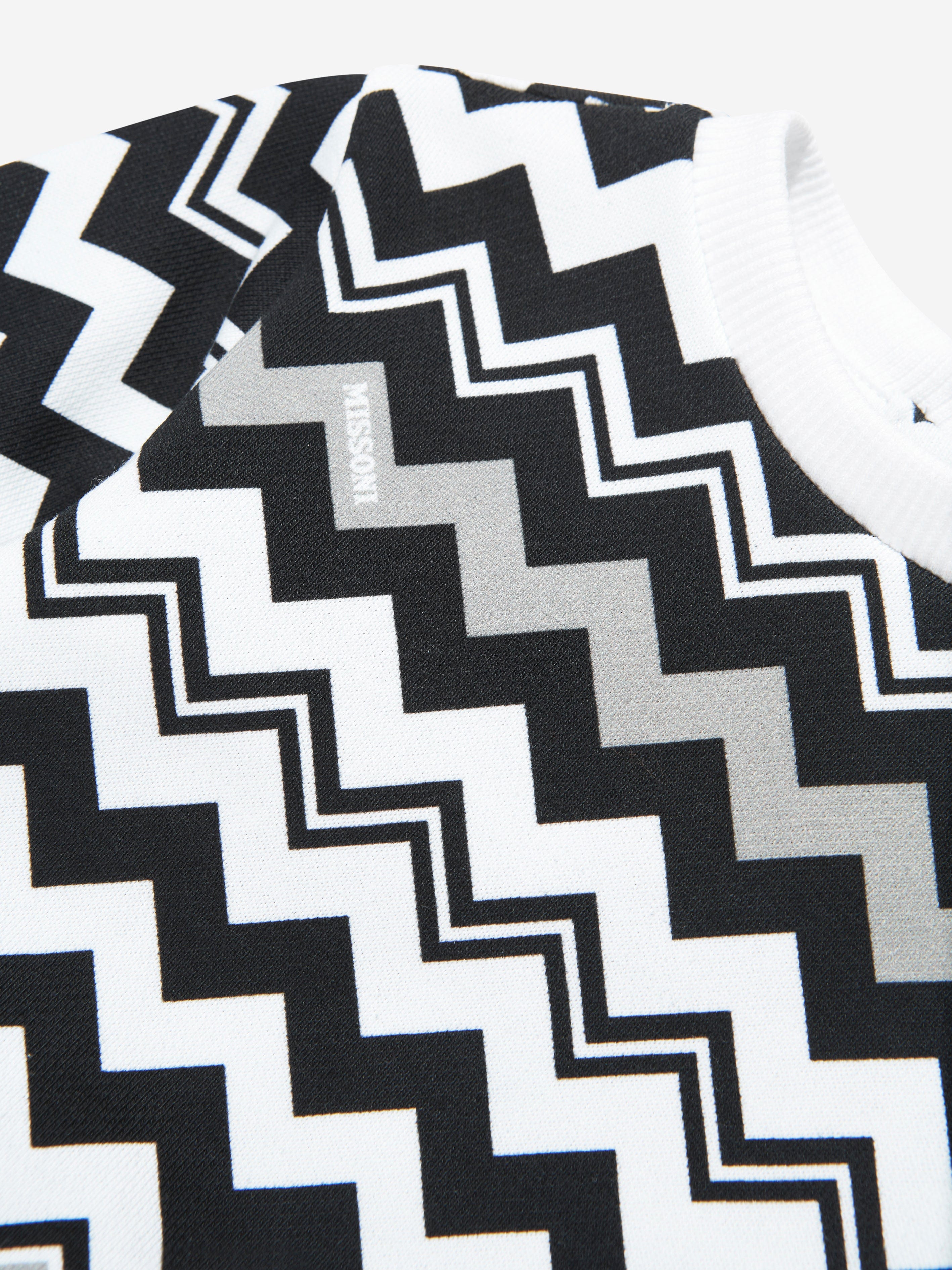 Missoni Baby Boys Zigzag Sweatshirt in Black Limited Edition Online