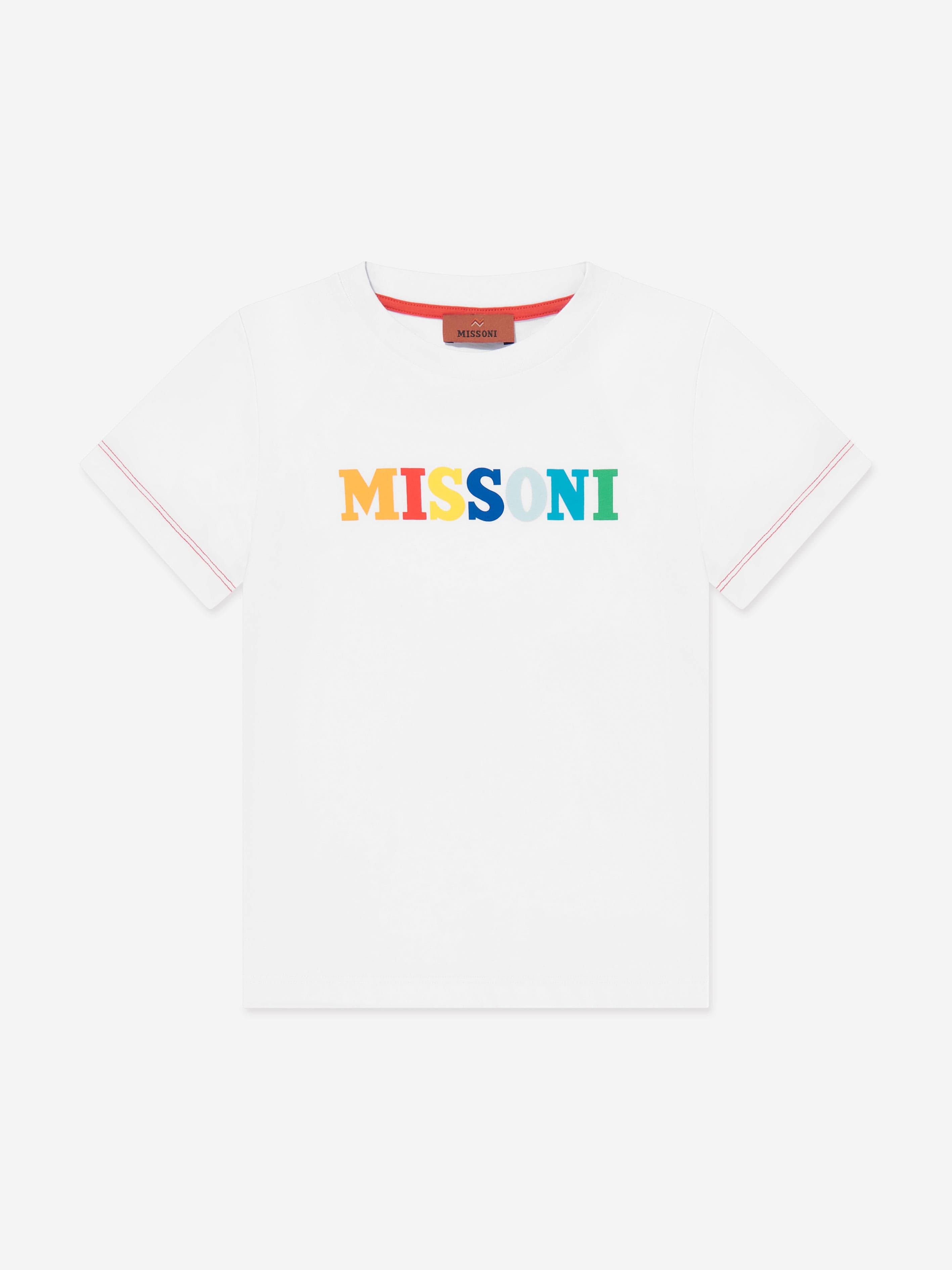 Boys Logo T-Shirt in White Online Shop From China