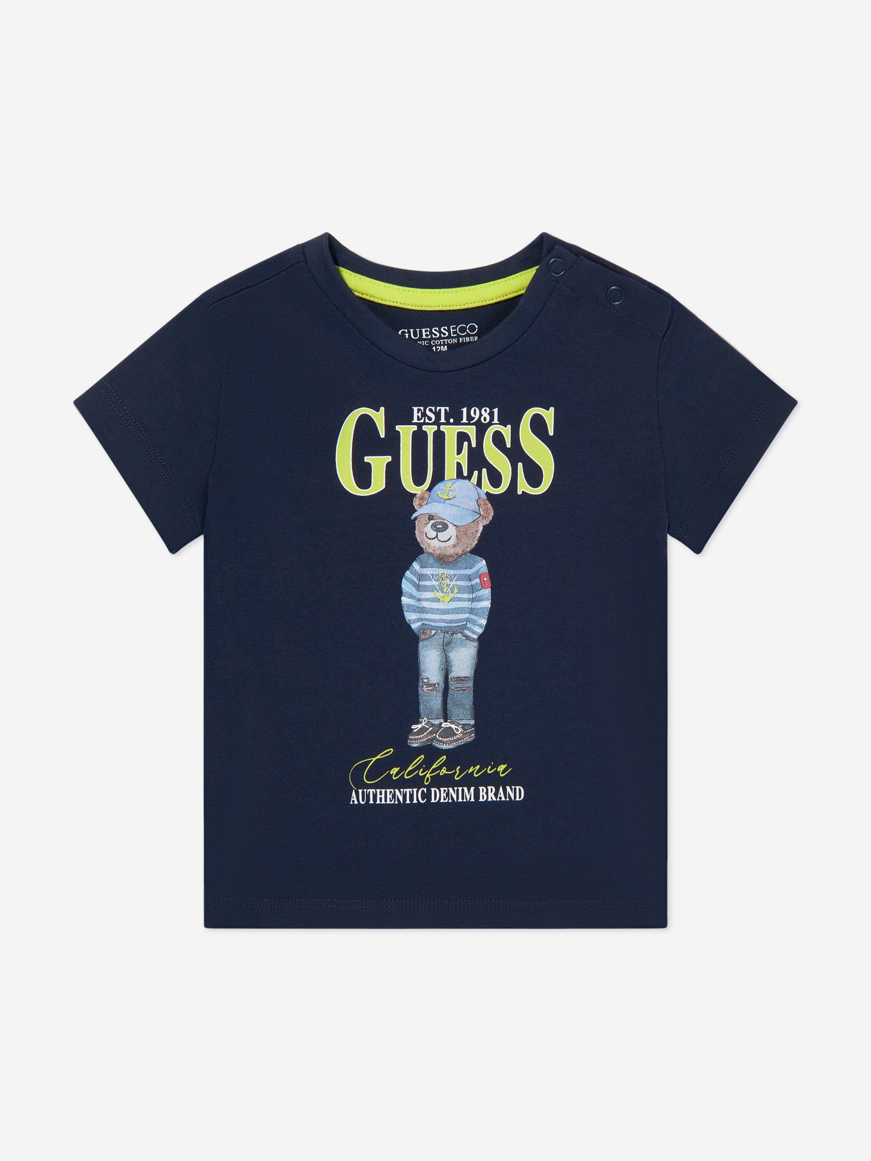 Boys Bear T-Shirt in Navy Clearance Order