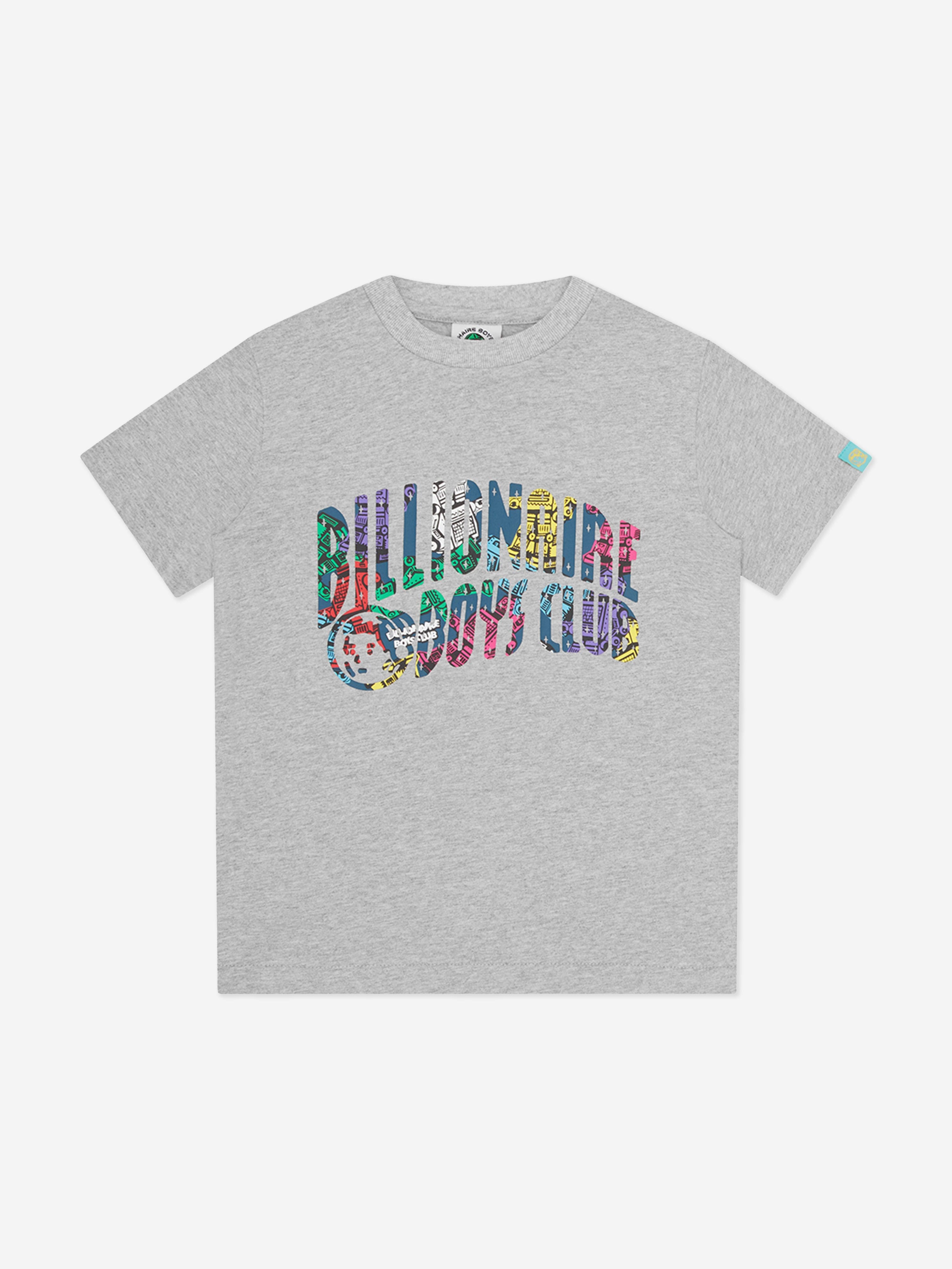 Billionaire Boys Club Kids Robot Arch Logo T-Shirt in Grey Lowest Pice