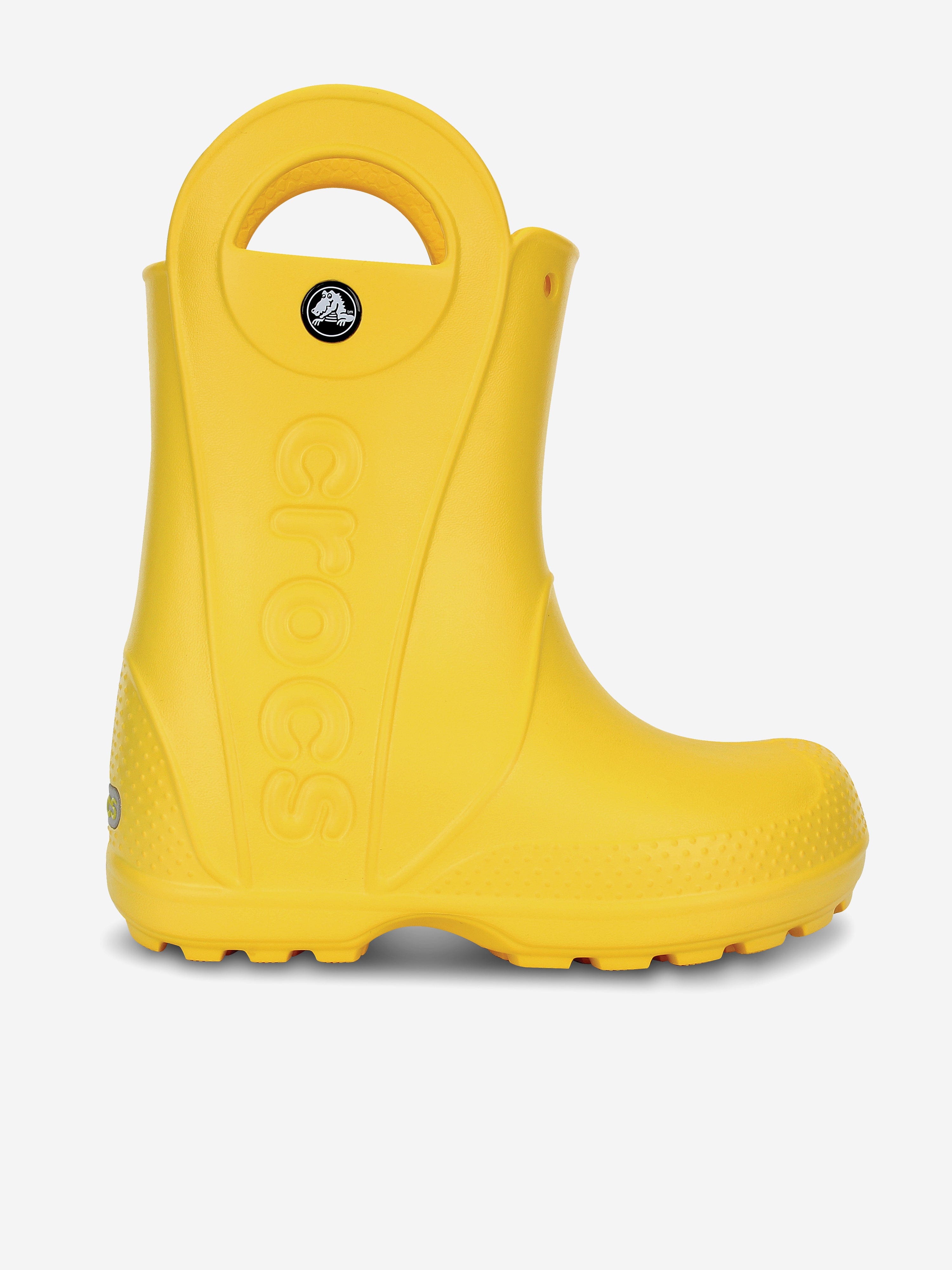 Crocs Kids Handle It Rain Boots in Yellow Outlet Reliable