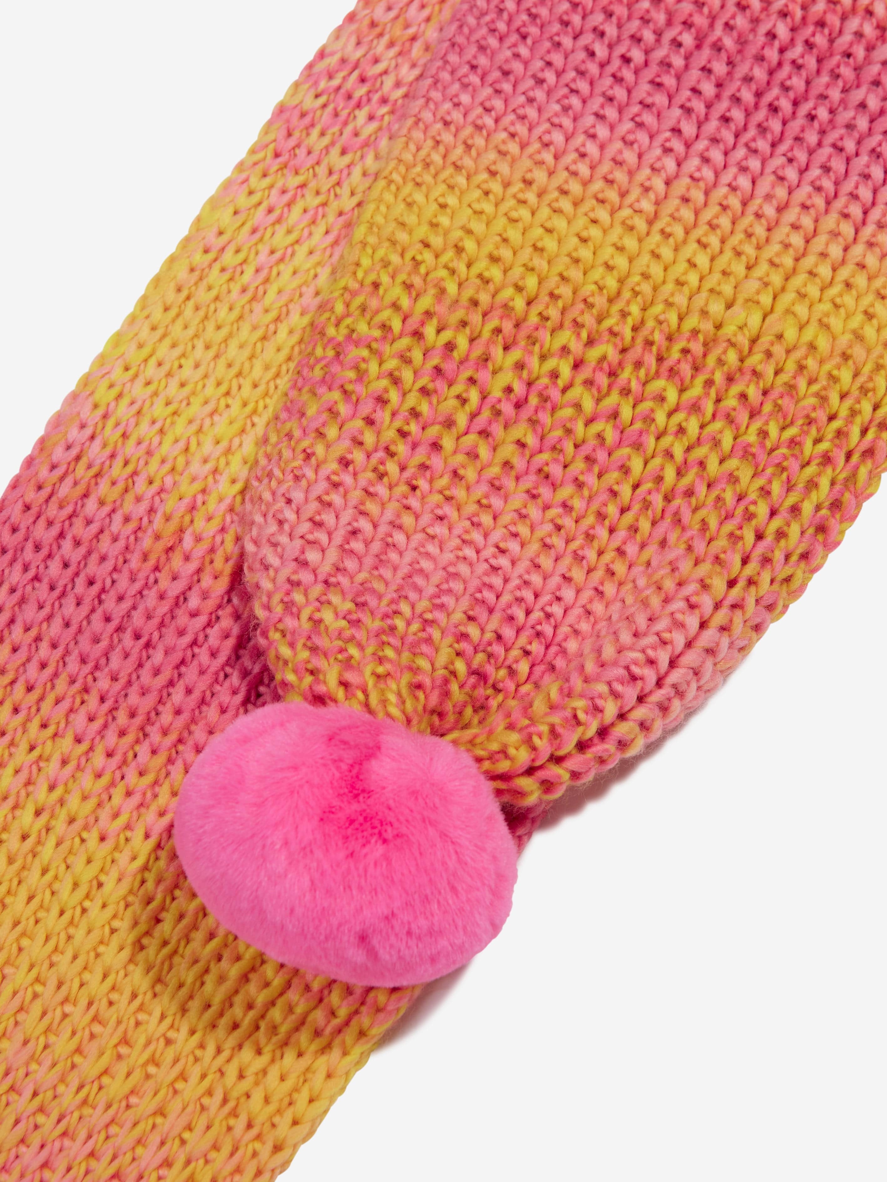 Billieblush Girls Knitted Pom Pom Scarf in Lilac Outlet Popular