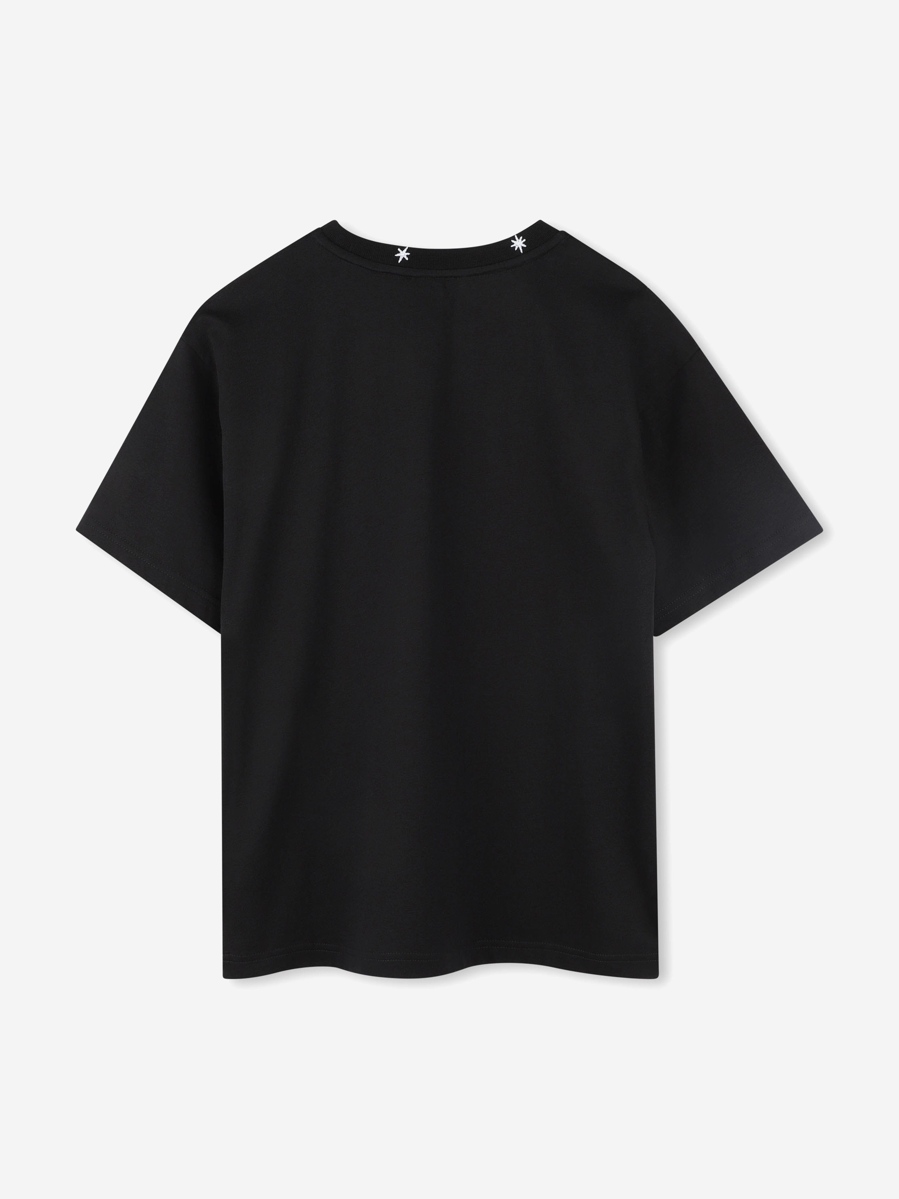 Boys Embroidered Logo T-Shirt in Black Cheap Brand New Unisex