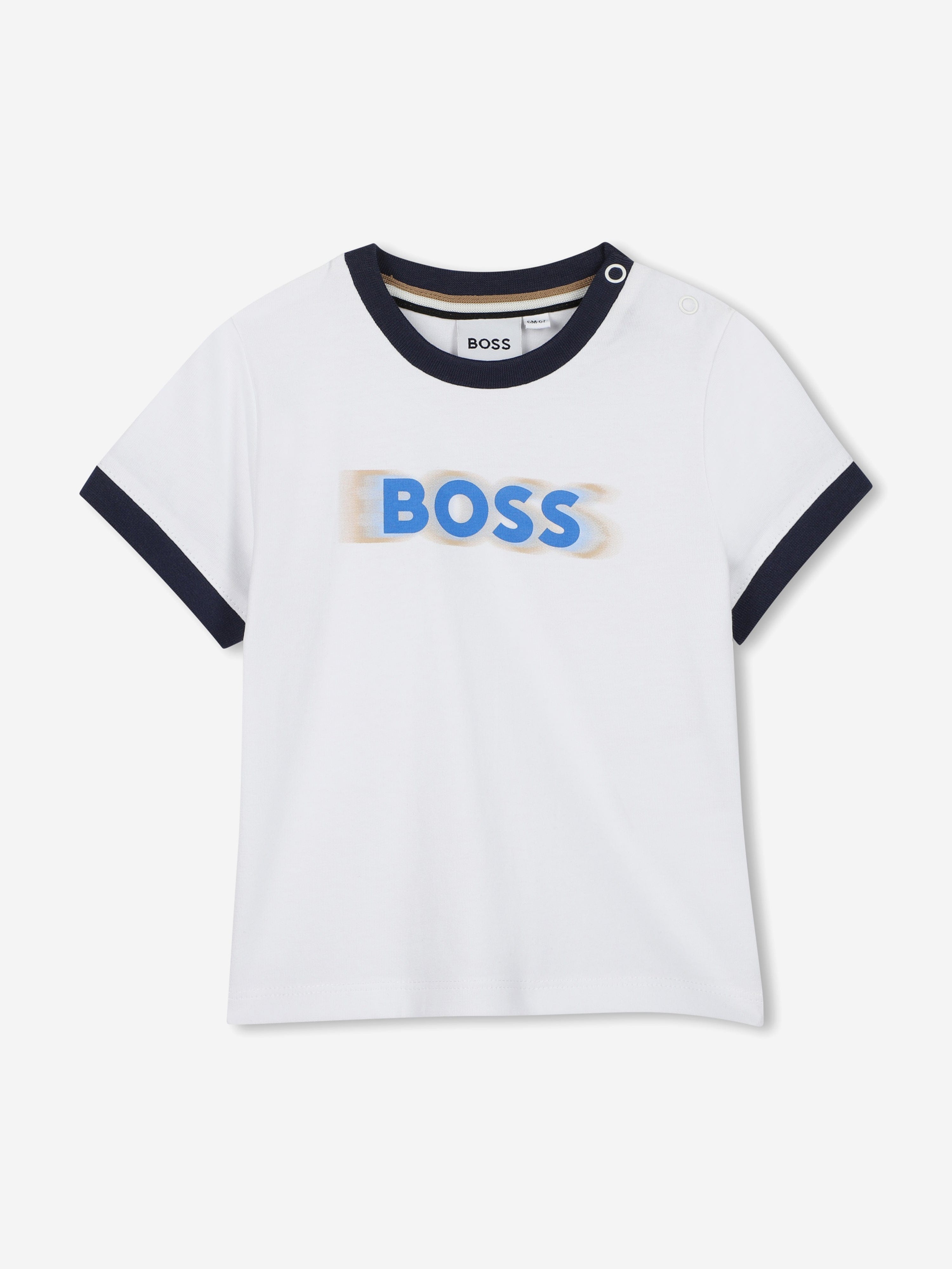 BOSS Baby Boys Logo Print T-Shirt in White Best Seller For Sale