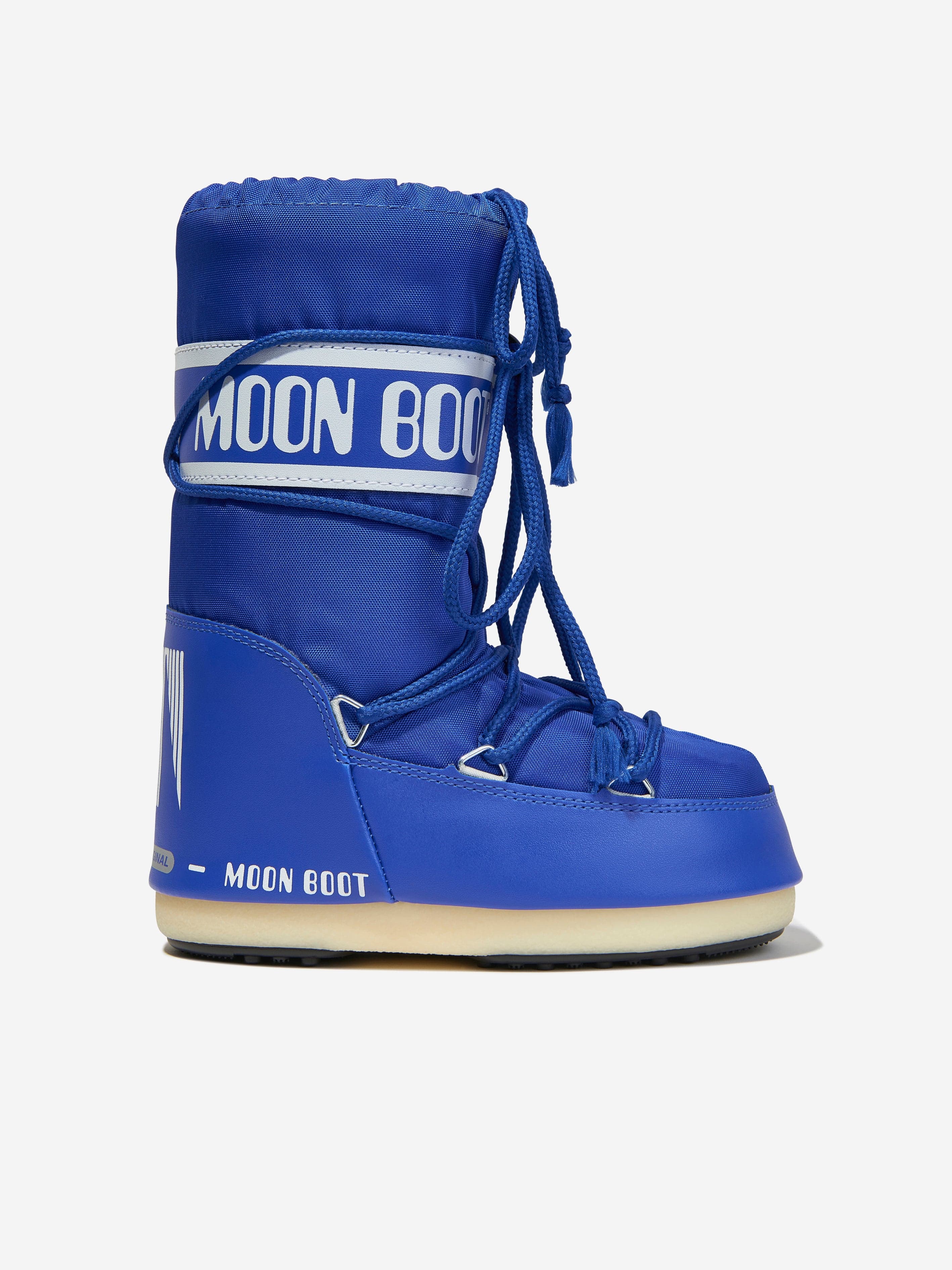 Moon Boot Kids Icon Nylon Snow Boots in Blue Newest Online