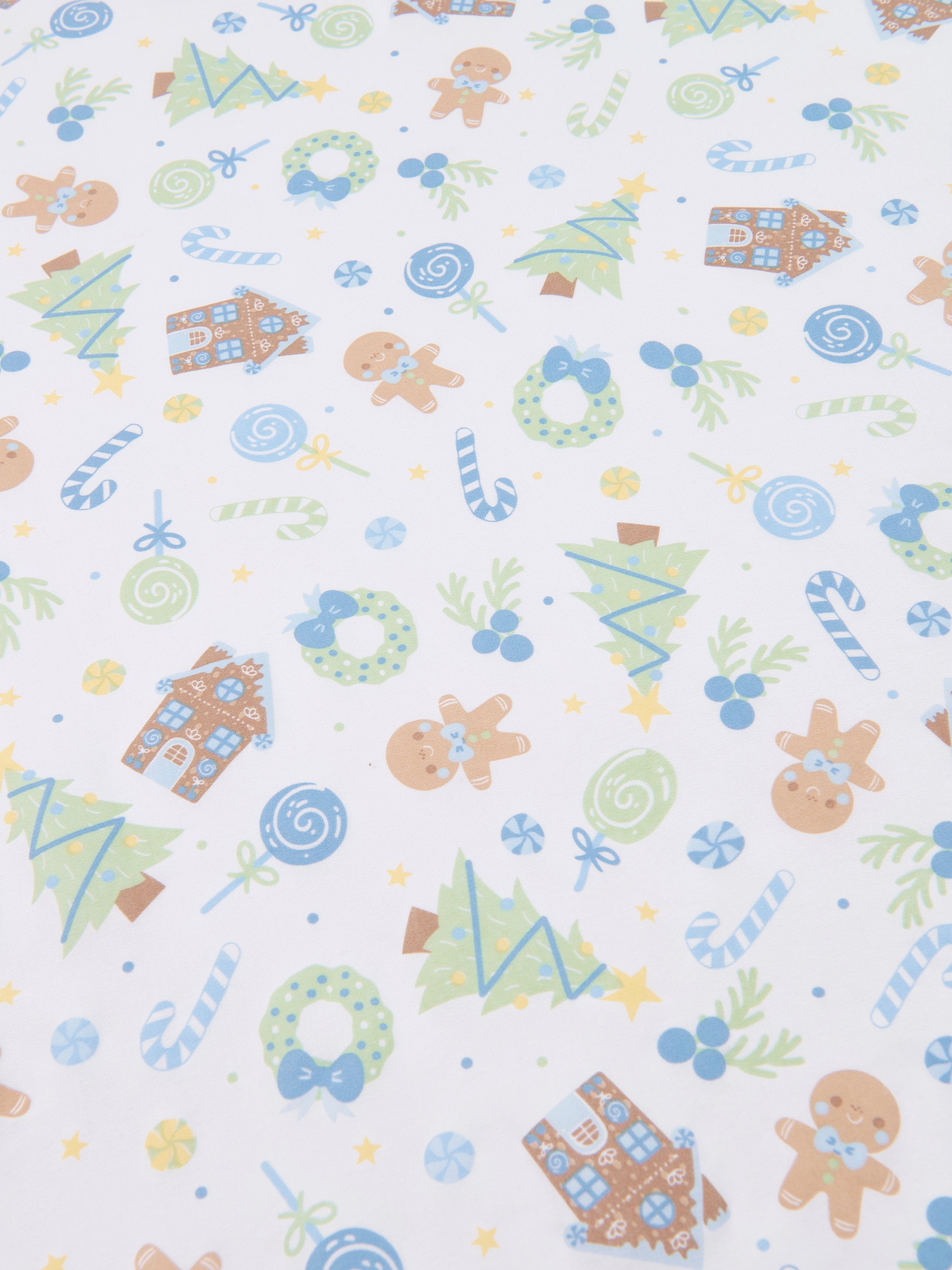 Magnolia Baby Baby Boys Sweet Gingerbread Swaddle Blanket in White Lowest Pice Cheap Pice