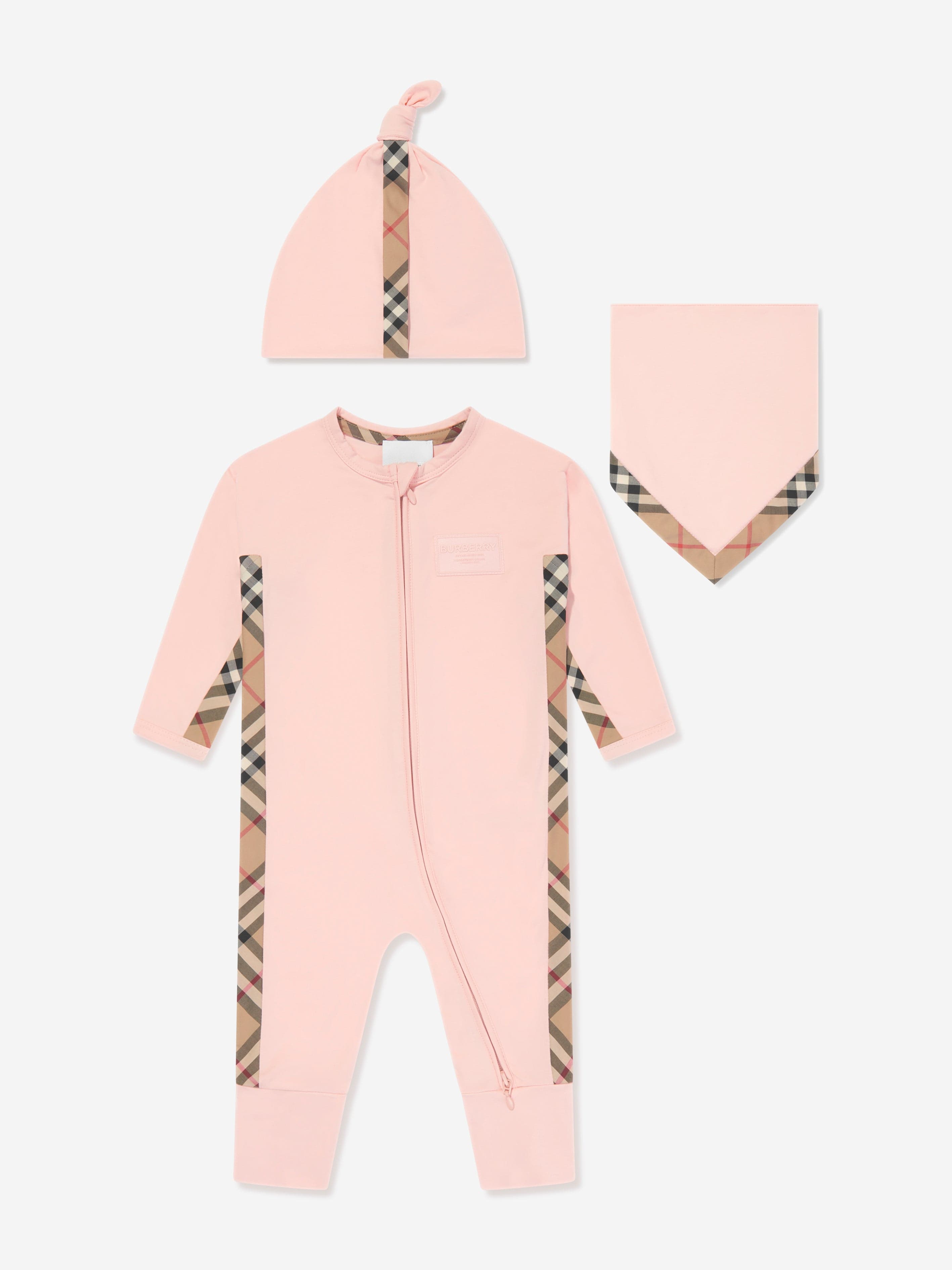 Burberry Baby Girls Claude Gift Set in Pink Buy Online Cheap