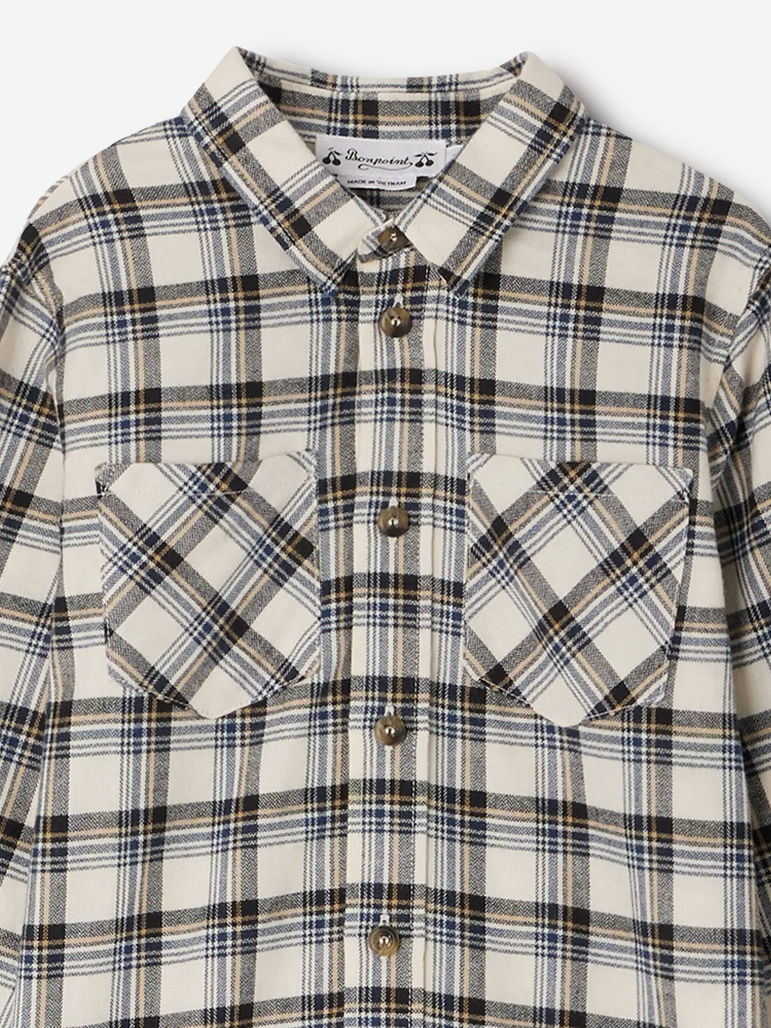 Bonpoint Boys Altman Shirt in Multicolour Official For Sale