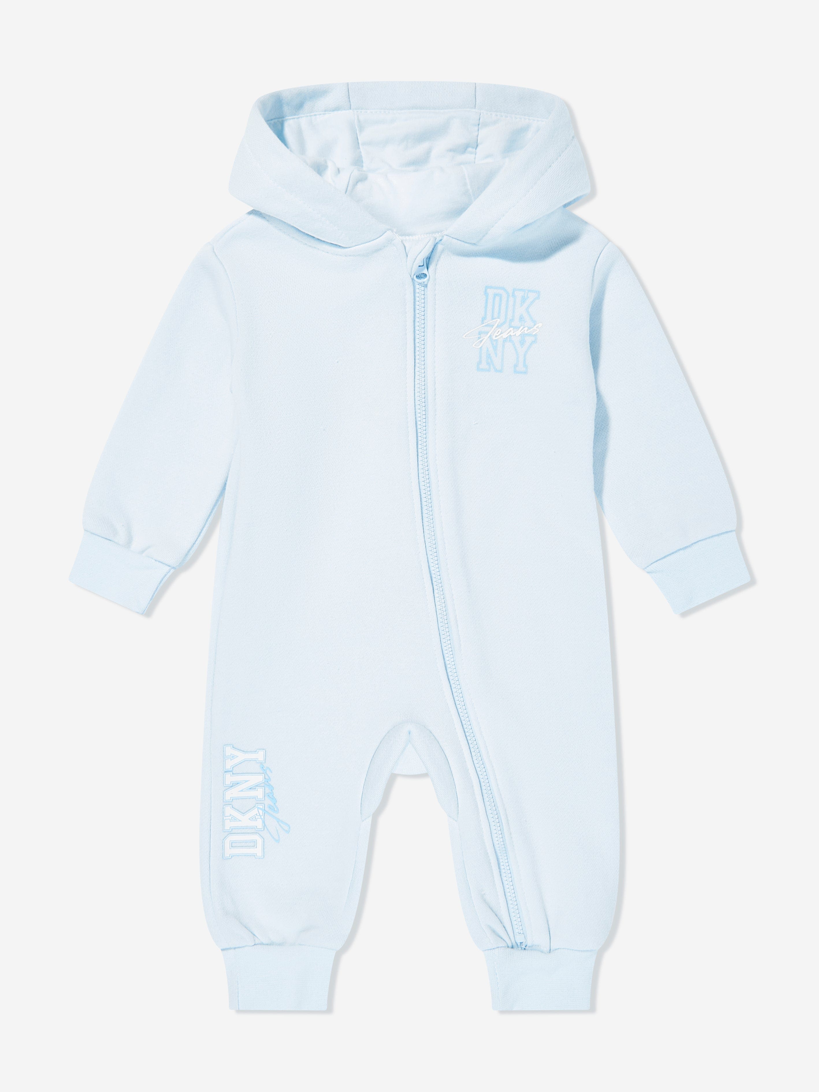 DKNY Baby Boys Hooded All In One in Blue High Quality