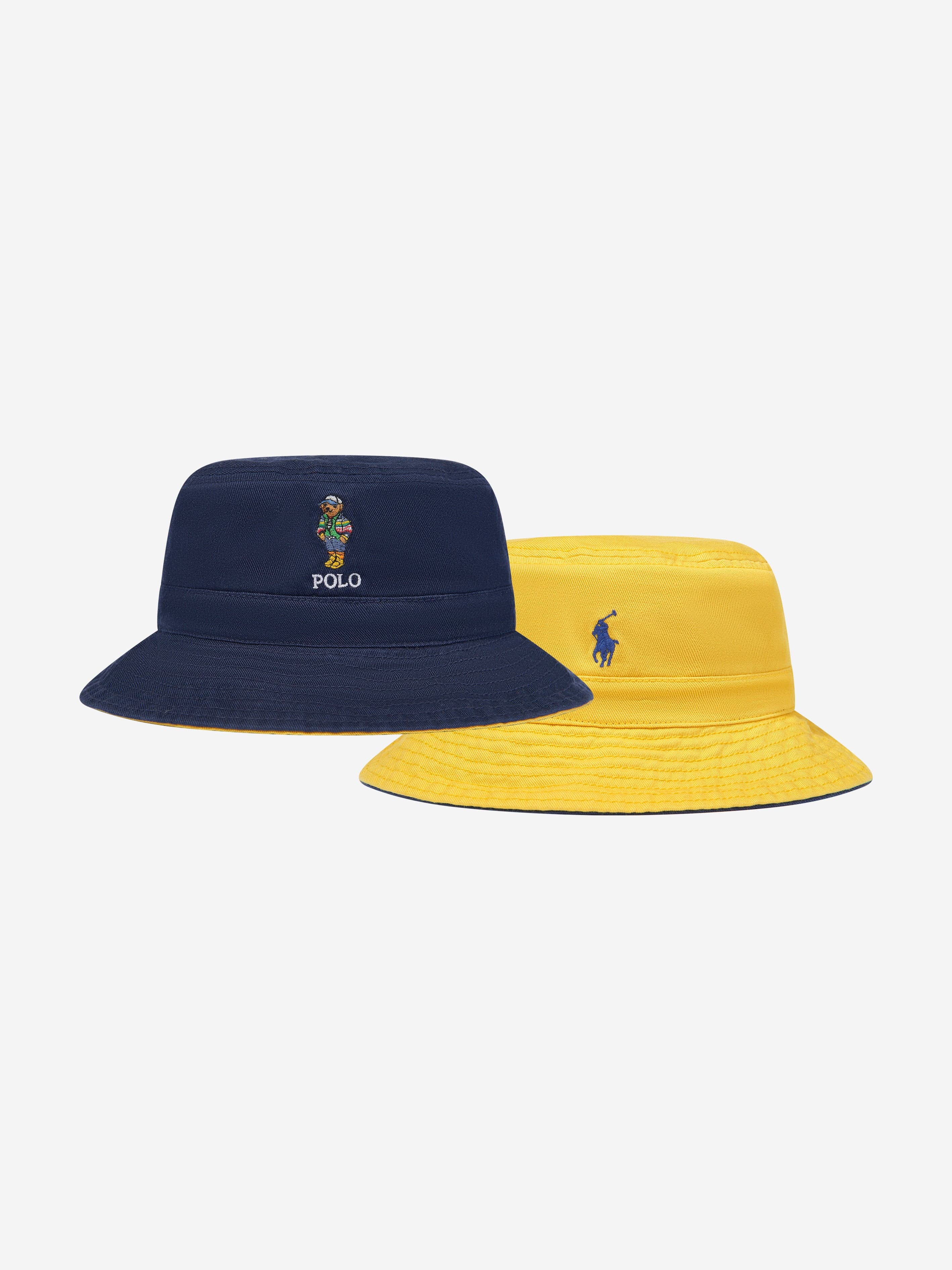 Boys Reversible Bucket Hat in Navy Cheap Fashionable