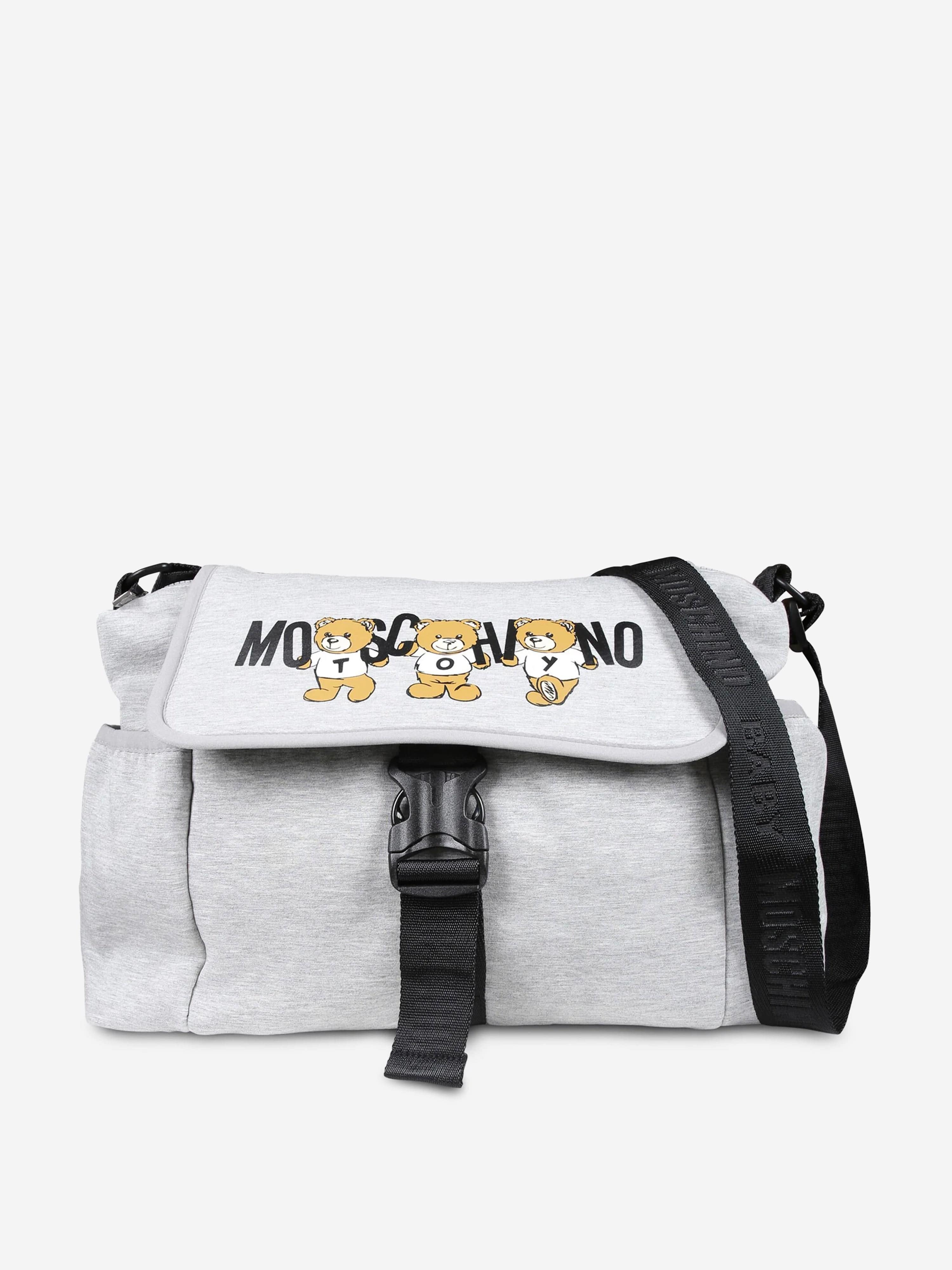 Moschino Baby Bear Logo Changing Bag in Grey (40cm) Cheap Best Store To Get
