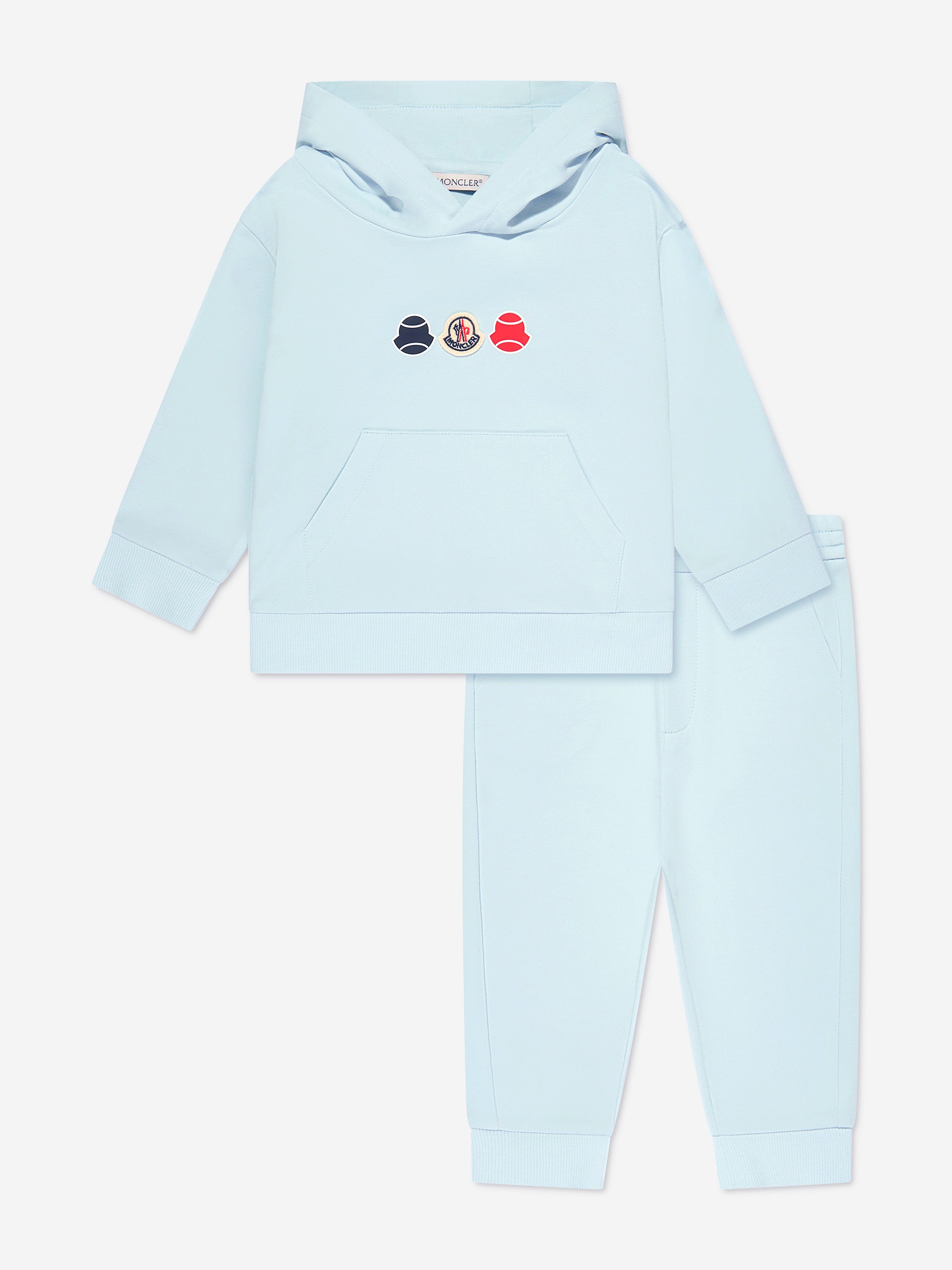 Moncler Enfant Baby Boys Logo Tracksuit in Blue Real Online