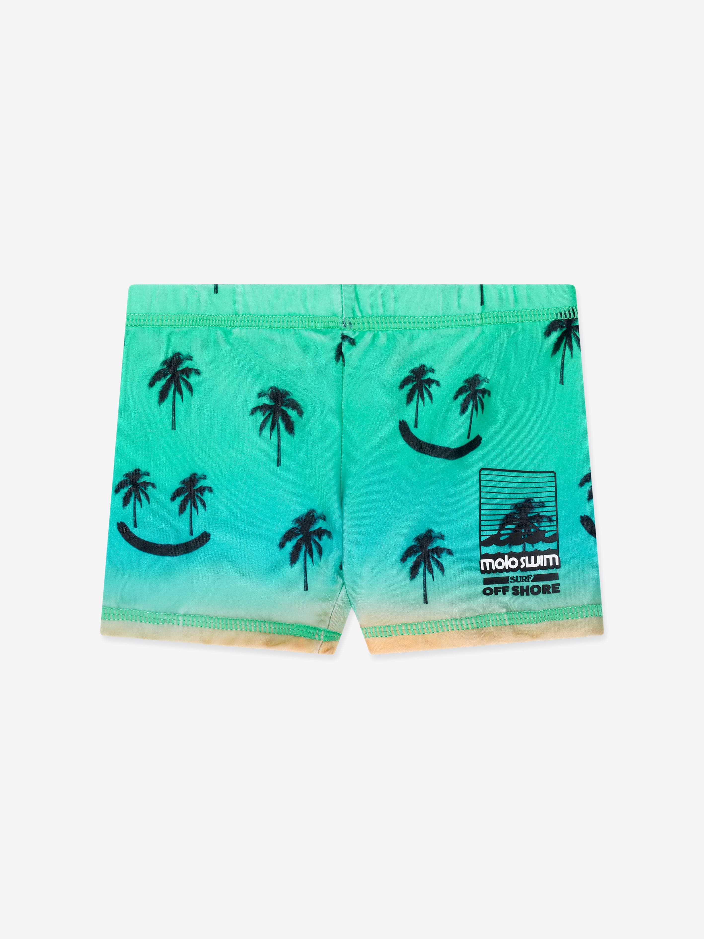 Molo Boys Smiley Palm Swim Trunks In Green With Paypal Cheap Online