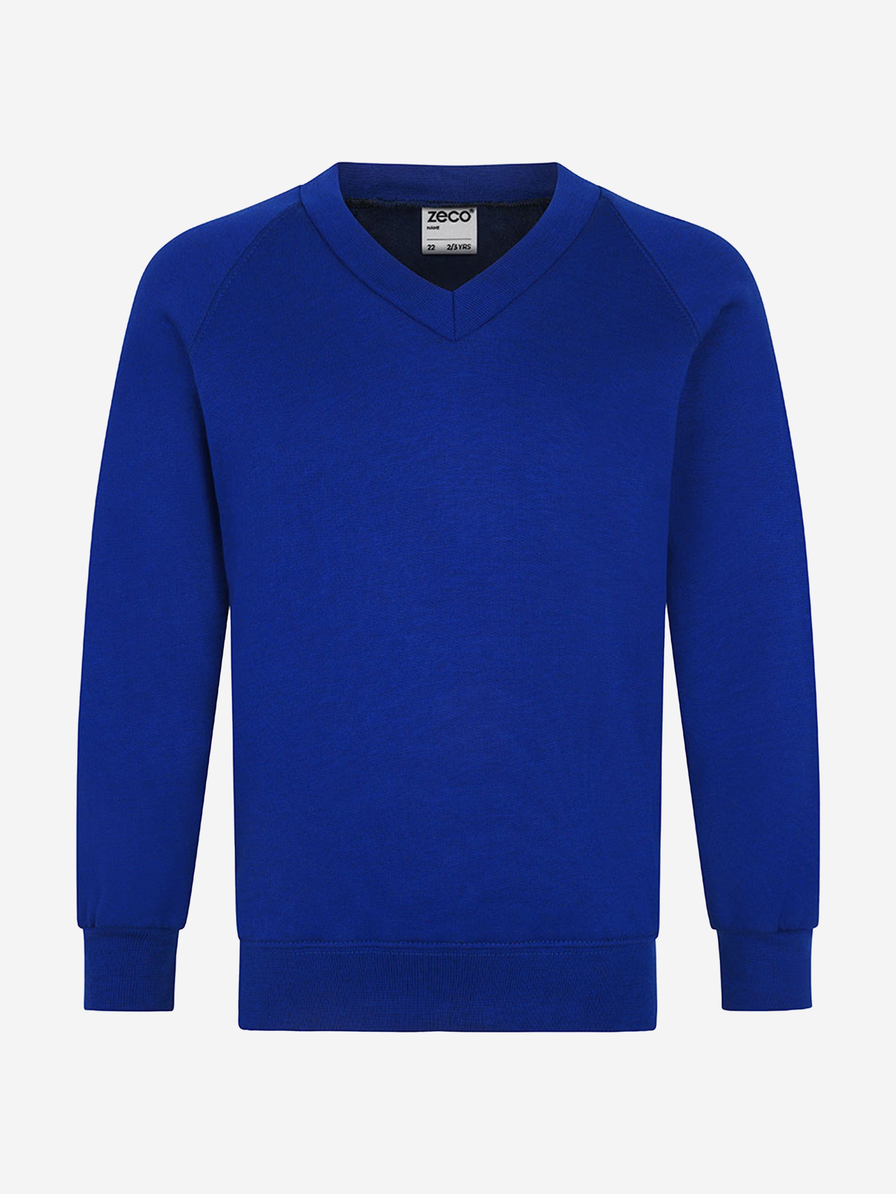 Zeco Kids School V-Neck Sweatshirt in Blue 2025 Unisex