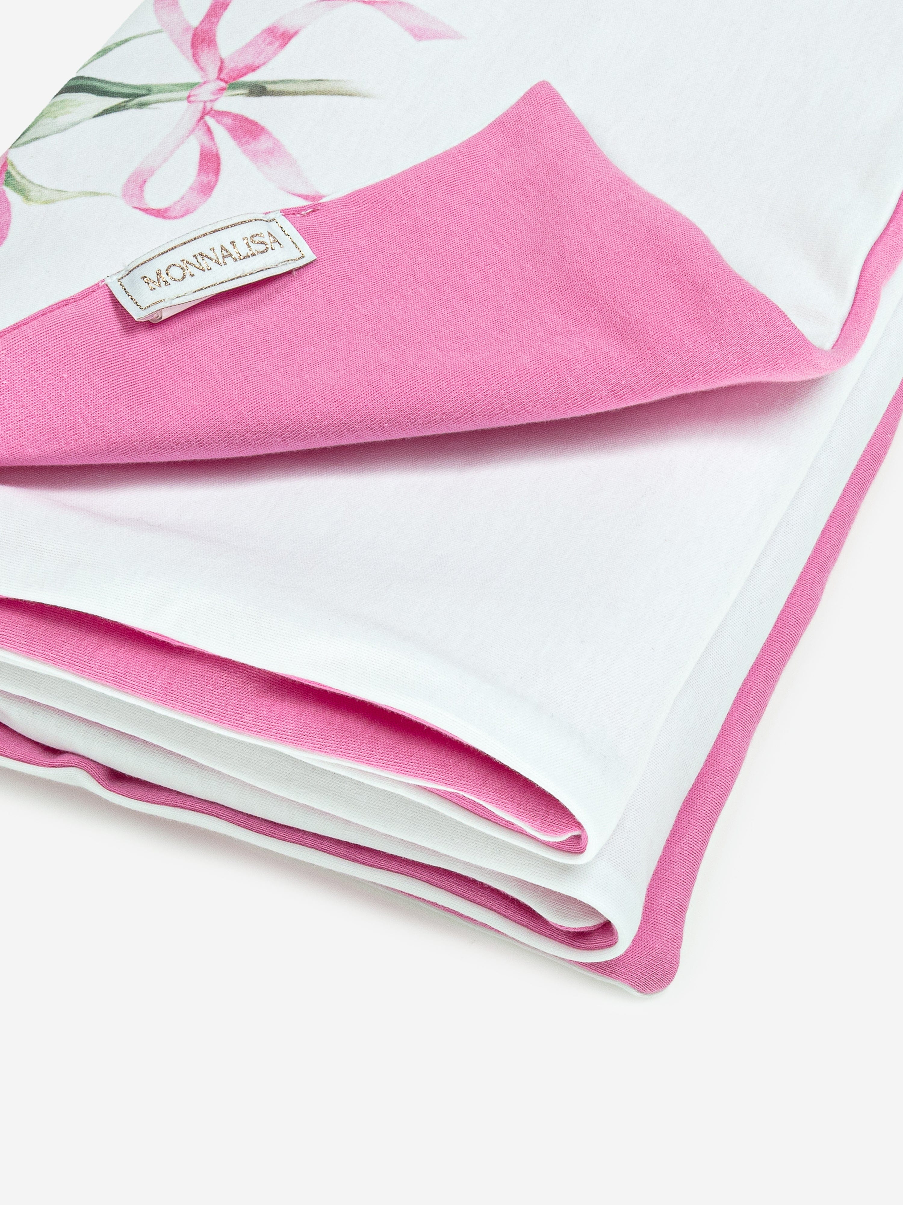 Baby Girls Rose Print Blanket in White (90cm) Nicekicks Cheap Pice