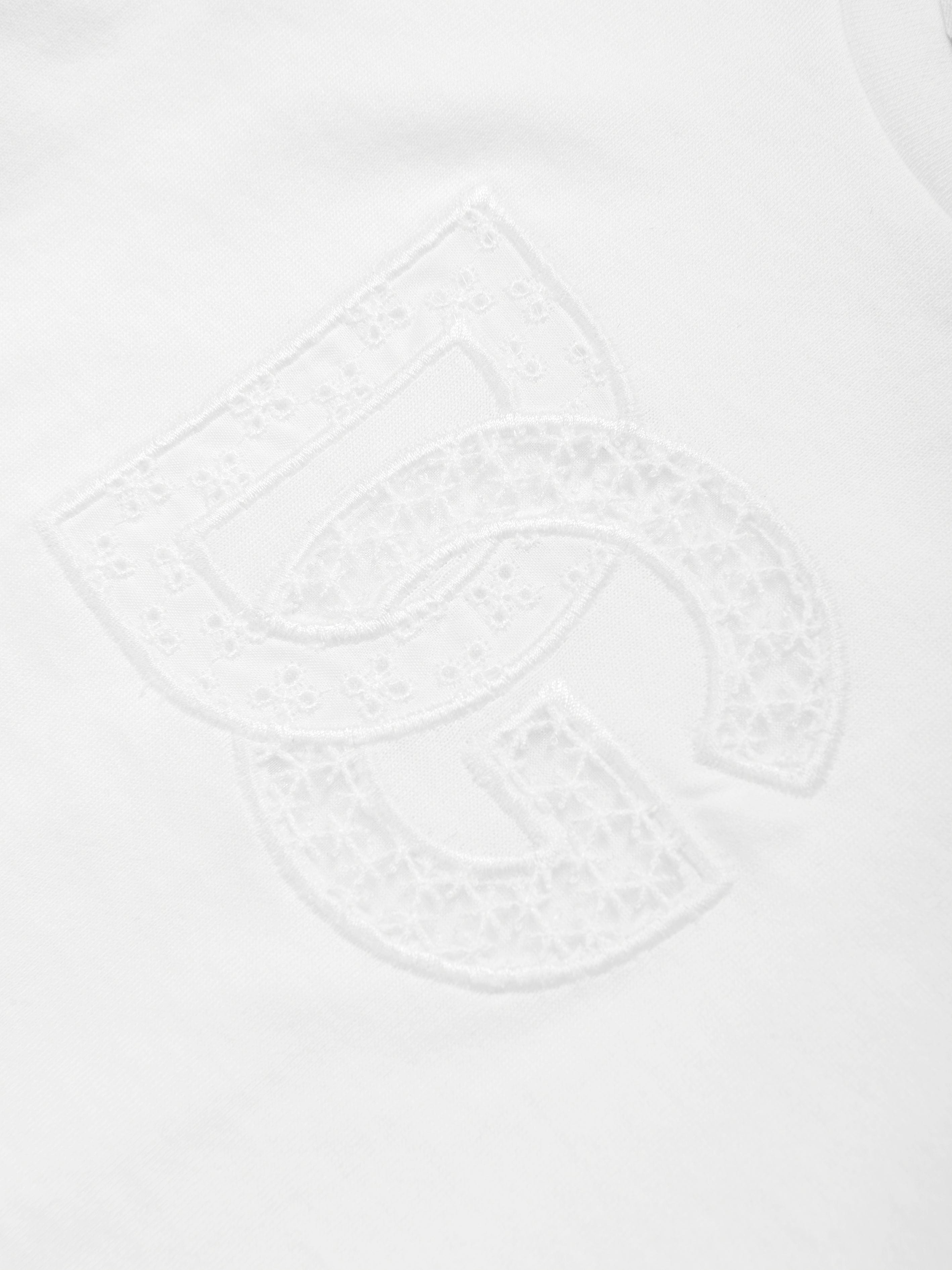 Dolce & Gabbana Baby Girls Logo T-Shirt in White Cheap Perfect
