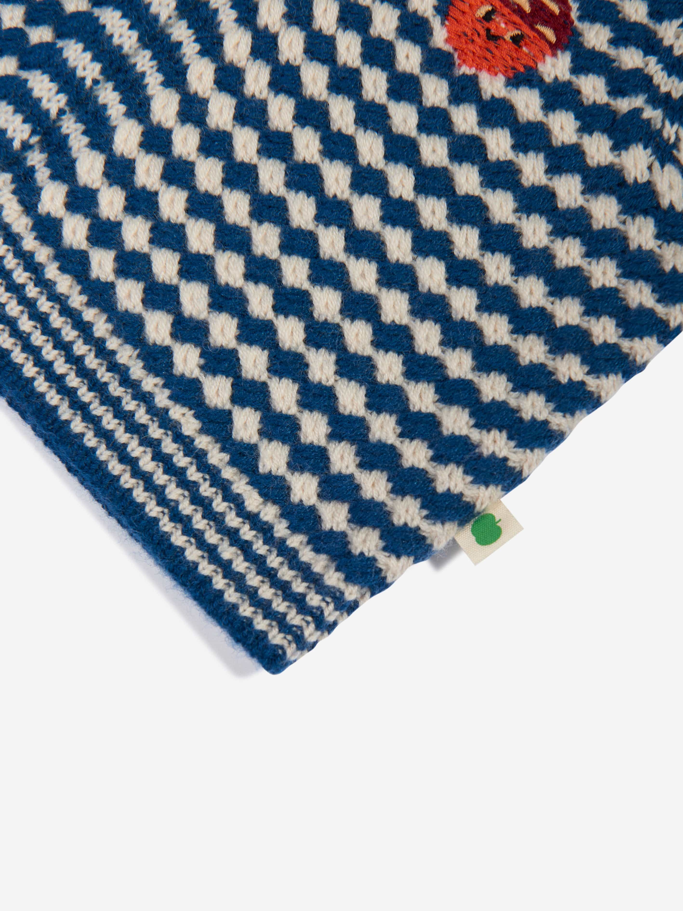 The Bonnie Mob Boys Hawthorn Chunky Checker Waistcoat in Blue Low Cost Online