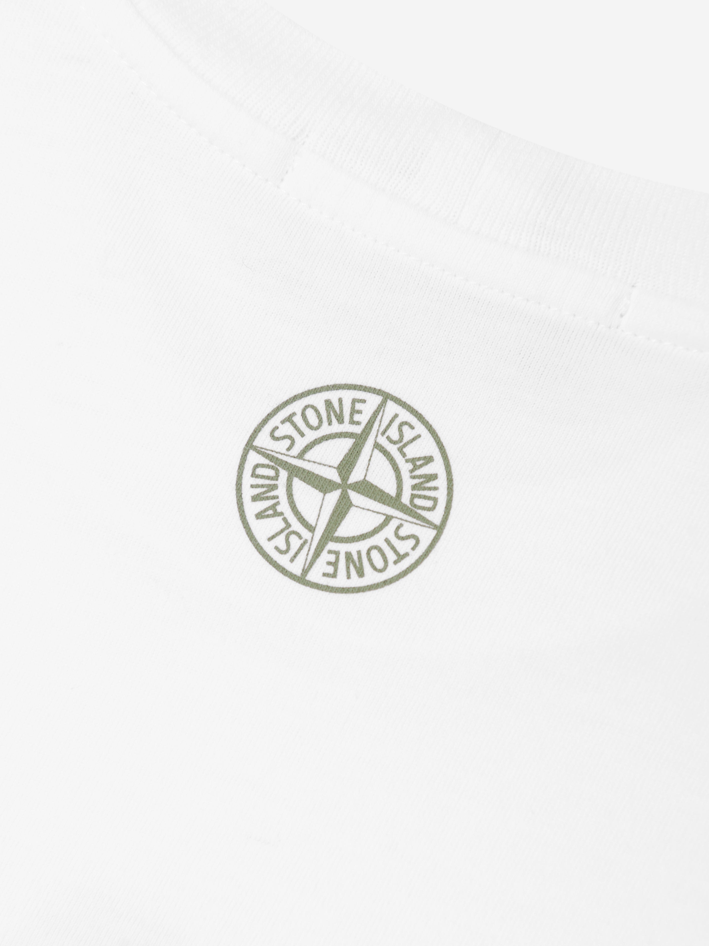 Boys Logo T-Shirt in White Buy Cheap New