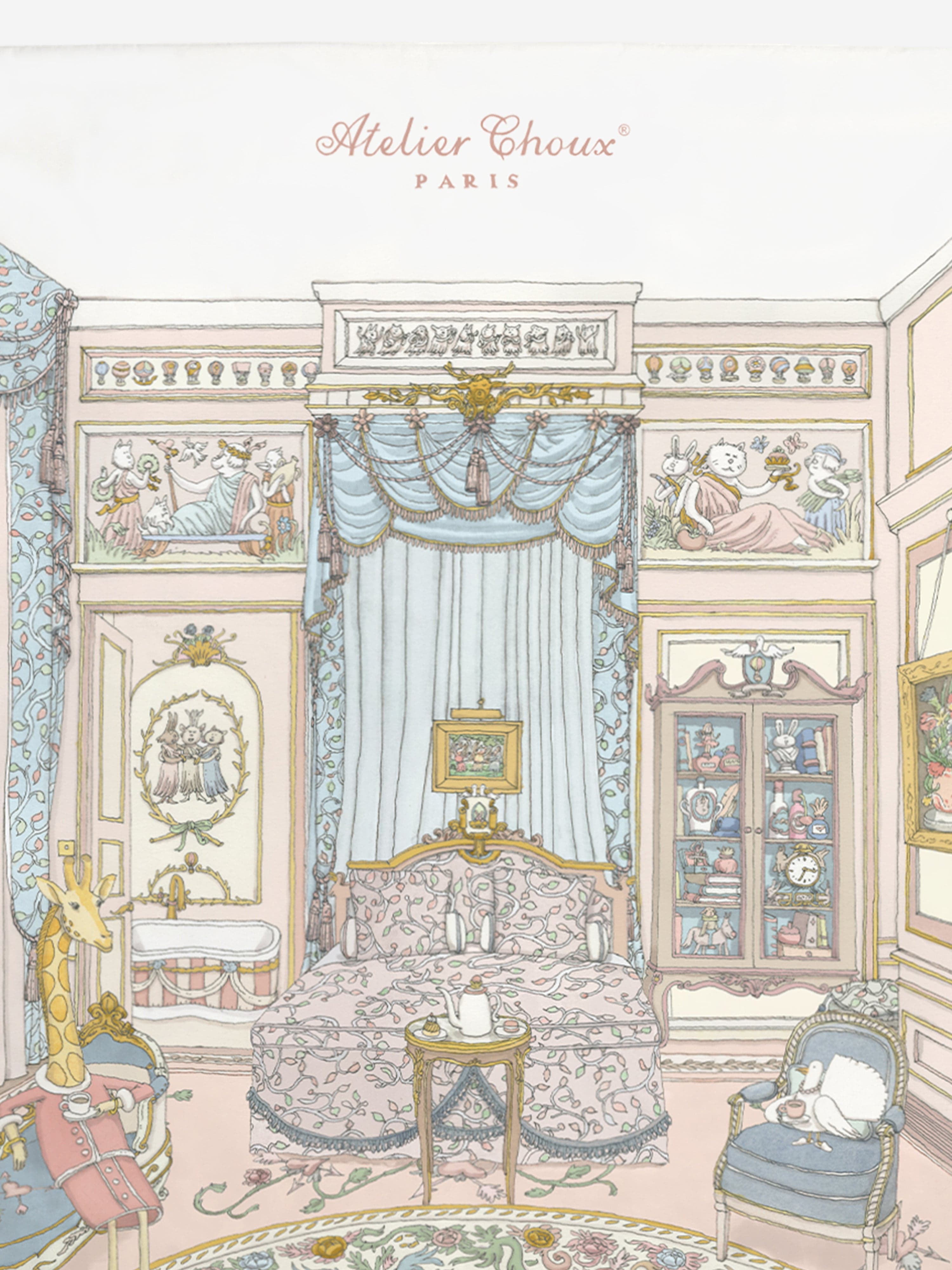 Atelier Choux Baby French Bedroom Quilt in Multicolour  (100 ¡Á 130 cm) Marketable For Sale
