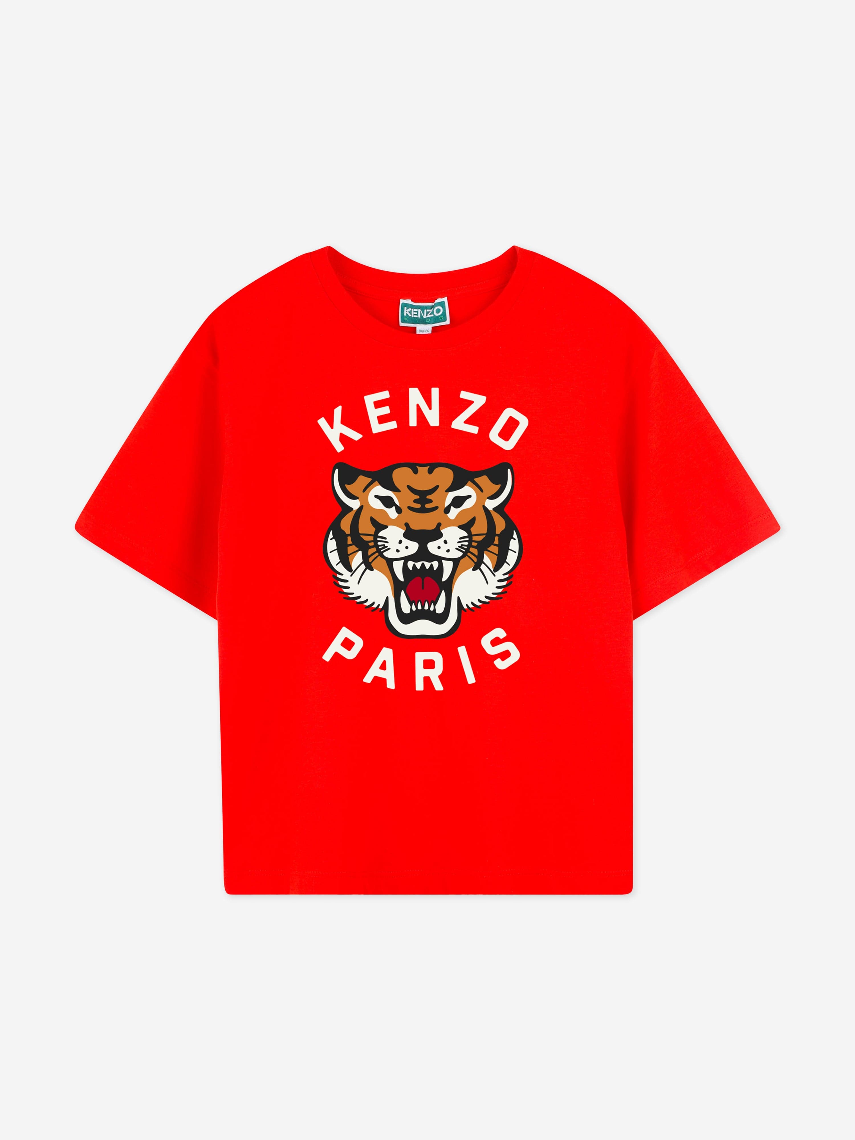 Boys Tiger T-Shirt in Red Buy Cheap 100% Original
