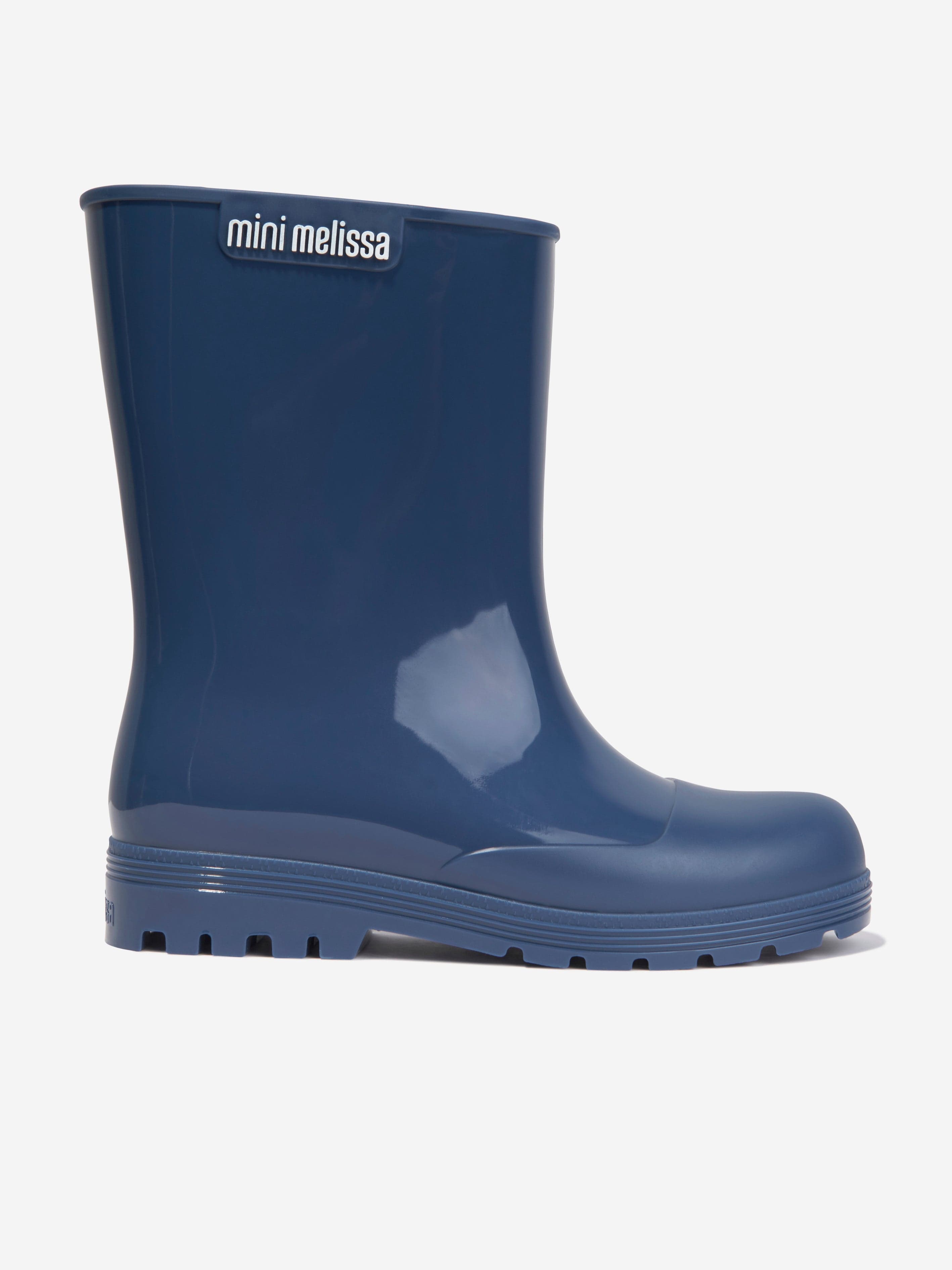 Mini Melissa Girls Welly Boots in Navy Extremely Cheap Pice