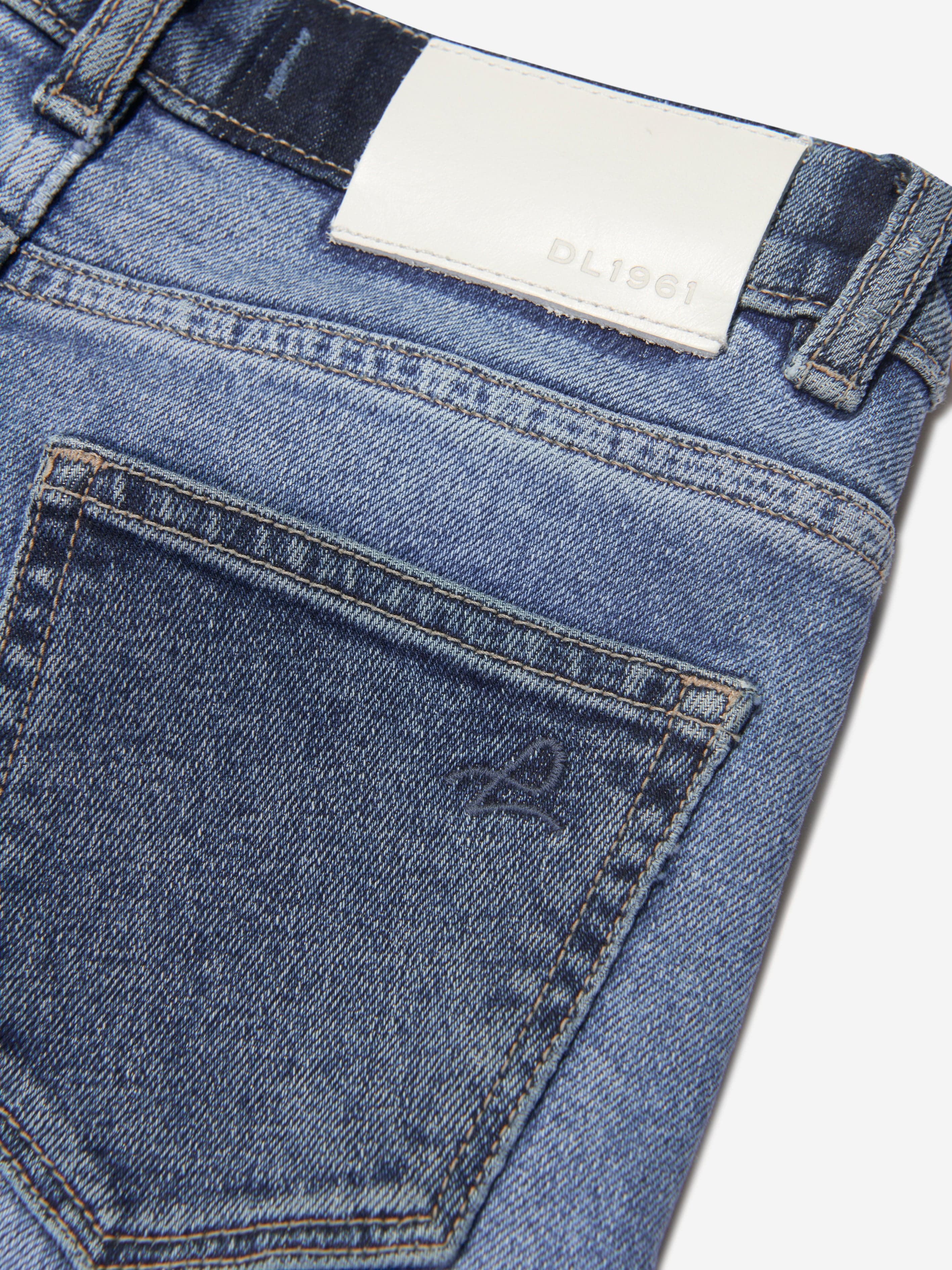 DL1961 Girls Lily Wide Leg Jeans in Blue Top Quality Online