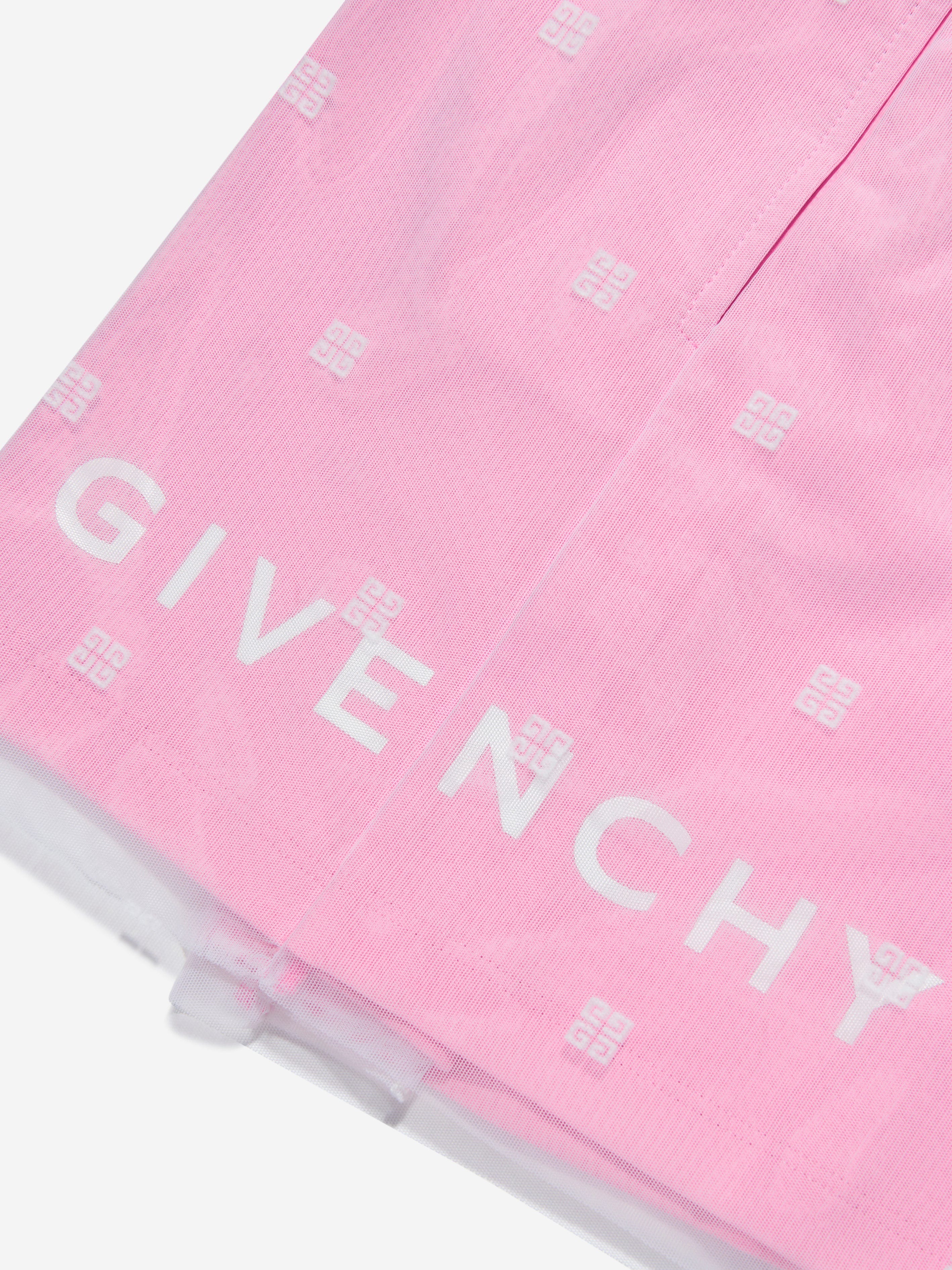 Givenchy Girls 4G Logo Mesh Skirt in Pink Best Wholesale Online
