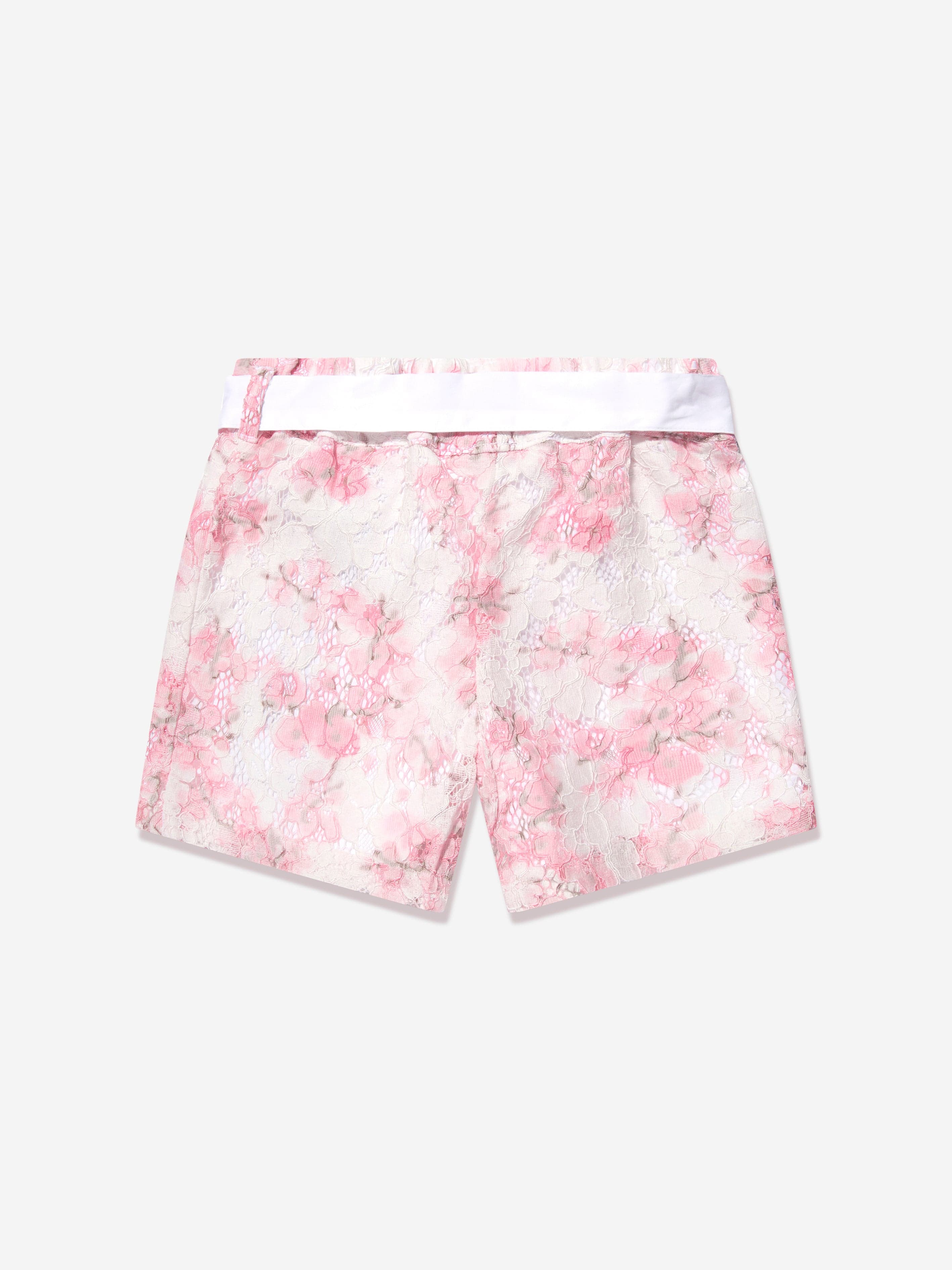 Guess Girls Cherry Blossom Lace Shorts in White Cheap Best