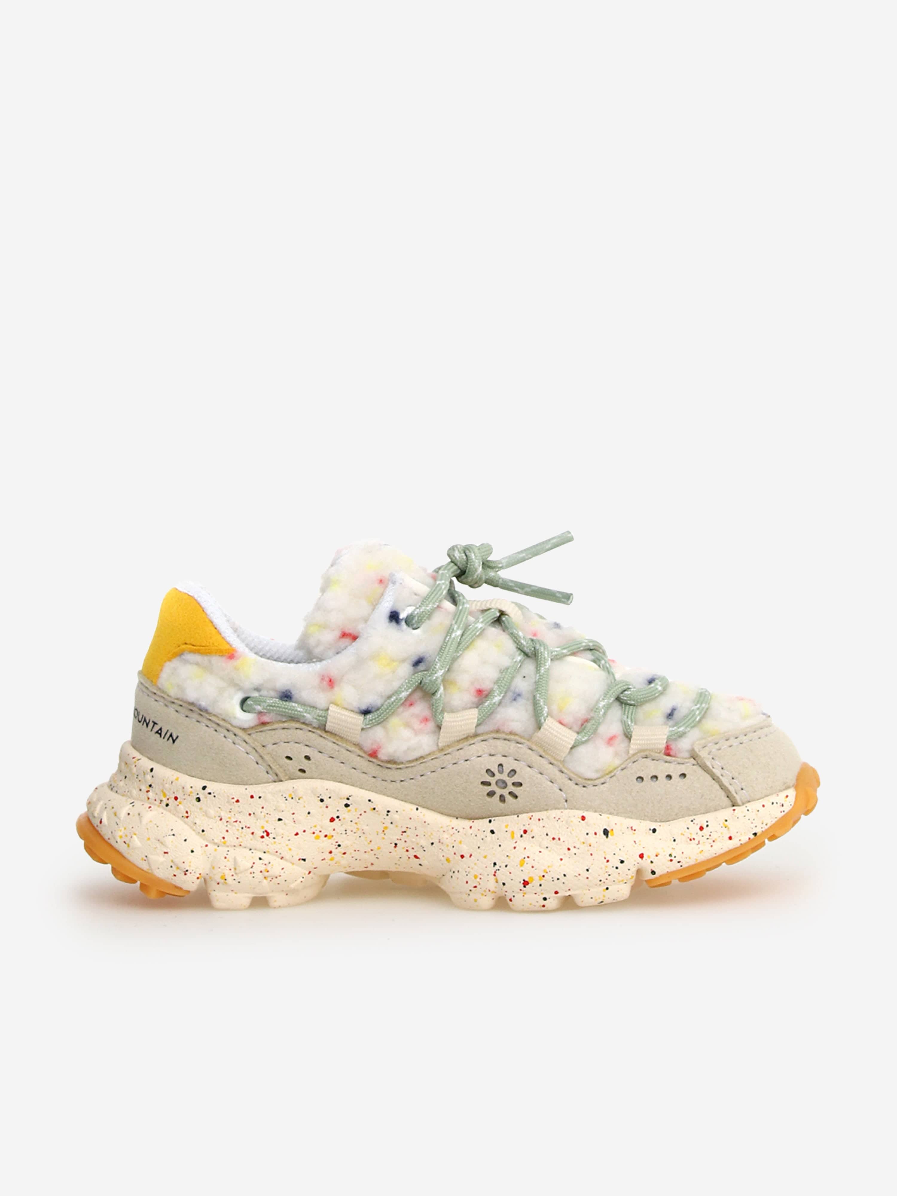Flower Mountain Kids Raikiri Trainers in Ivory Outlet New Arrival