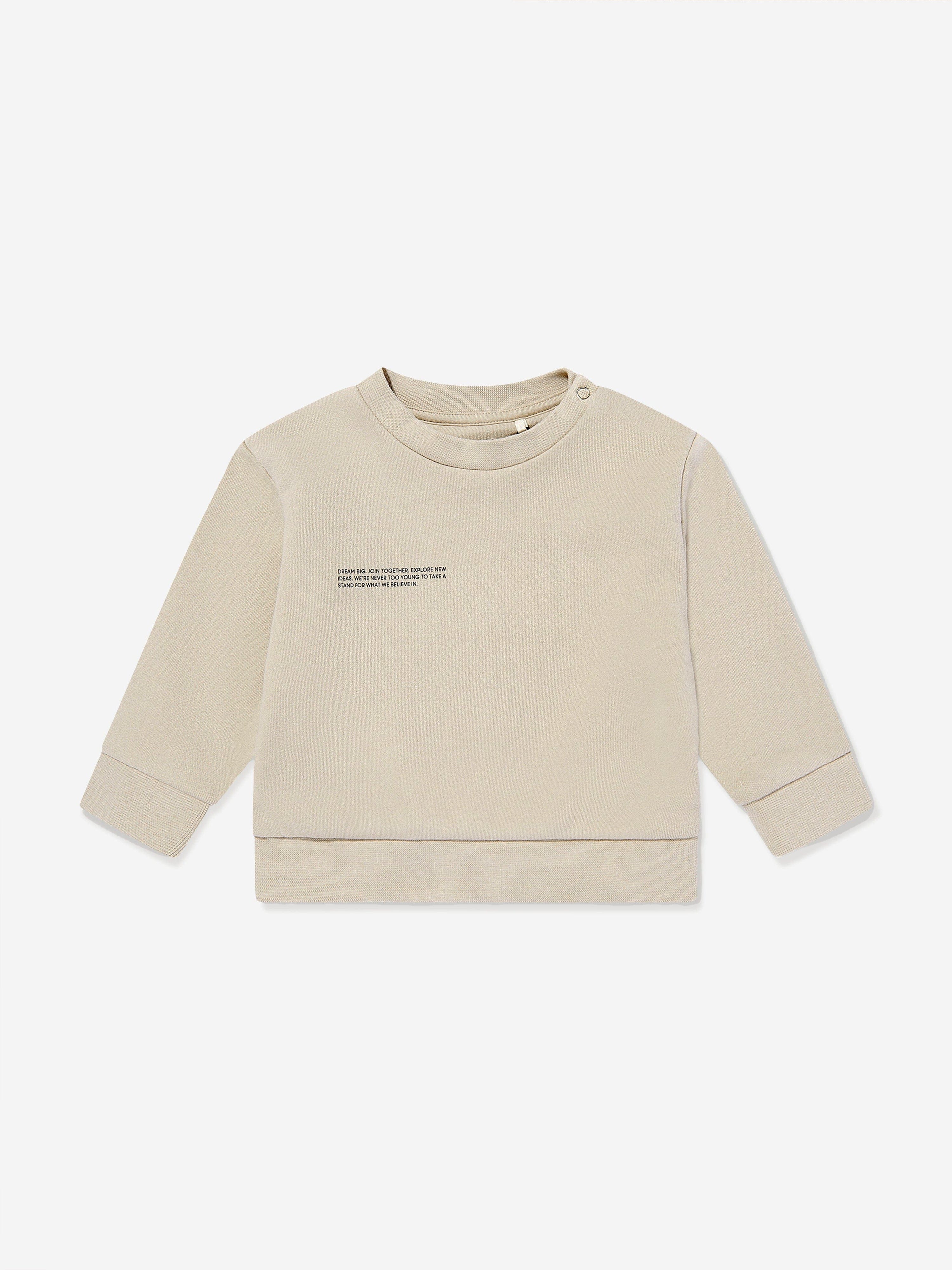 PANGAIA Baby 365 Midweight Sweatshirt in Beige Discount Best Seller