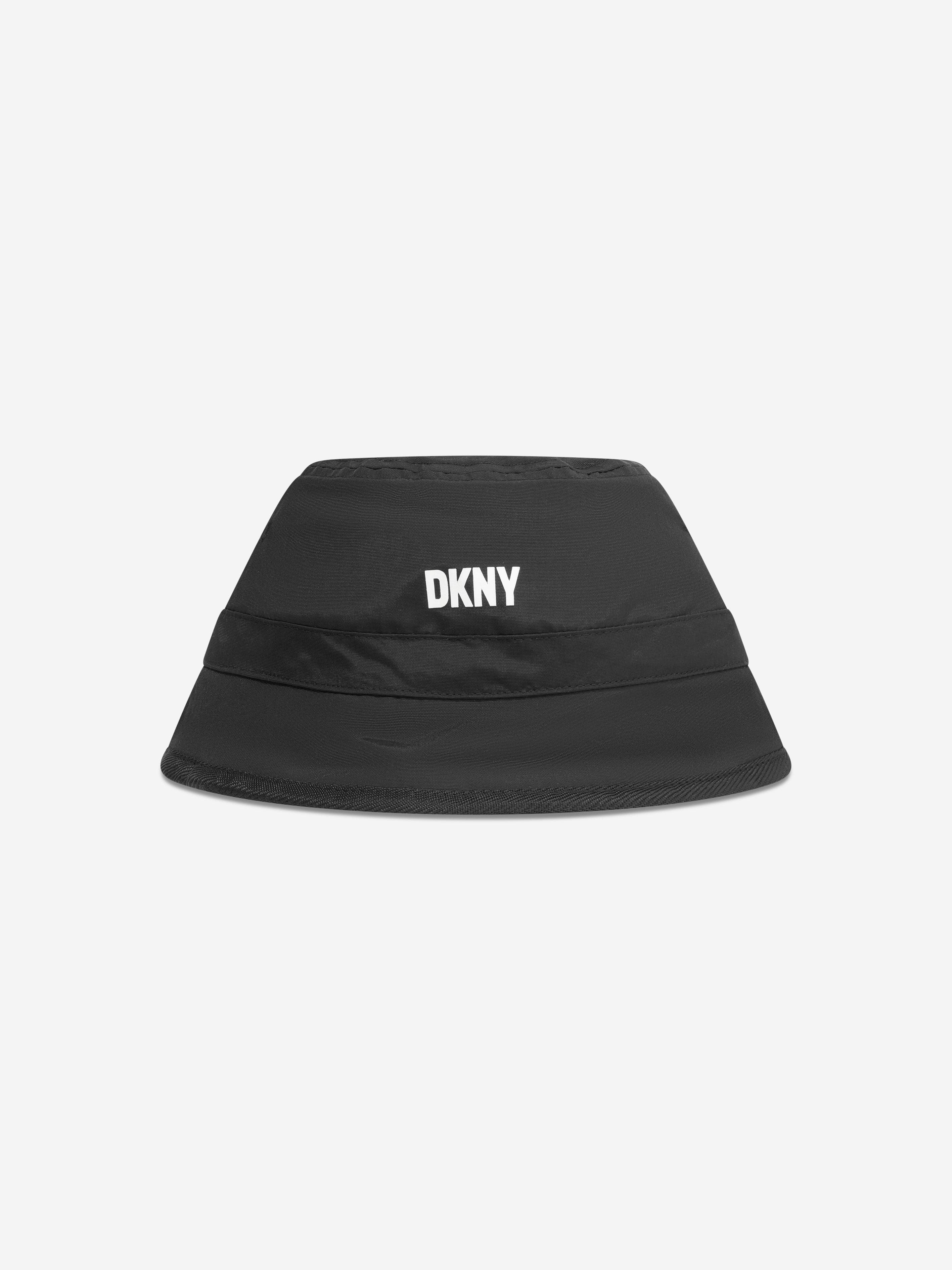 DKNY Girls Reversible Bucket Hat in Black Discount Order