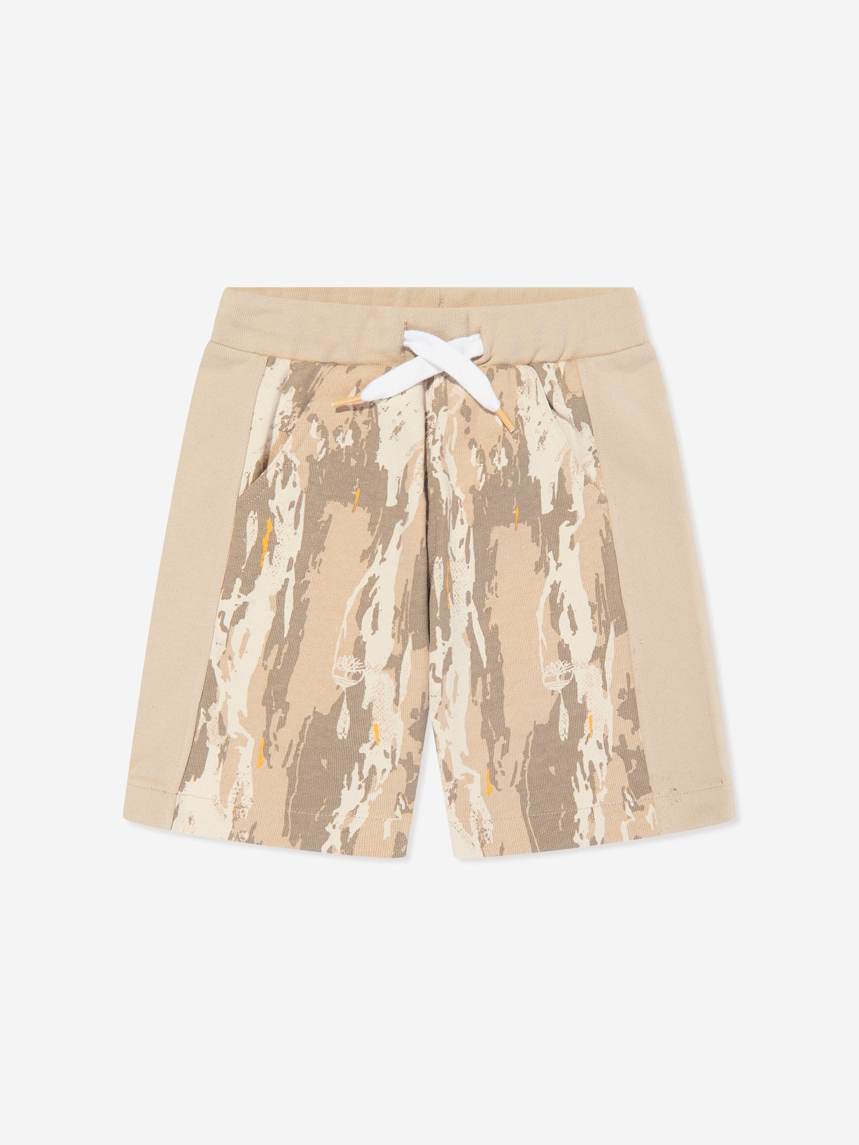 Timberland Boys Patterned Bermuda Shorts in Beige Clearance With Credit Card