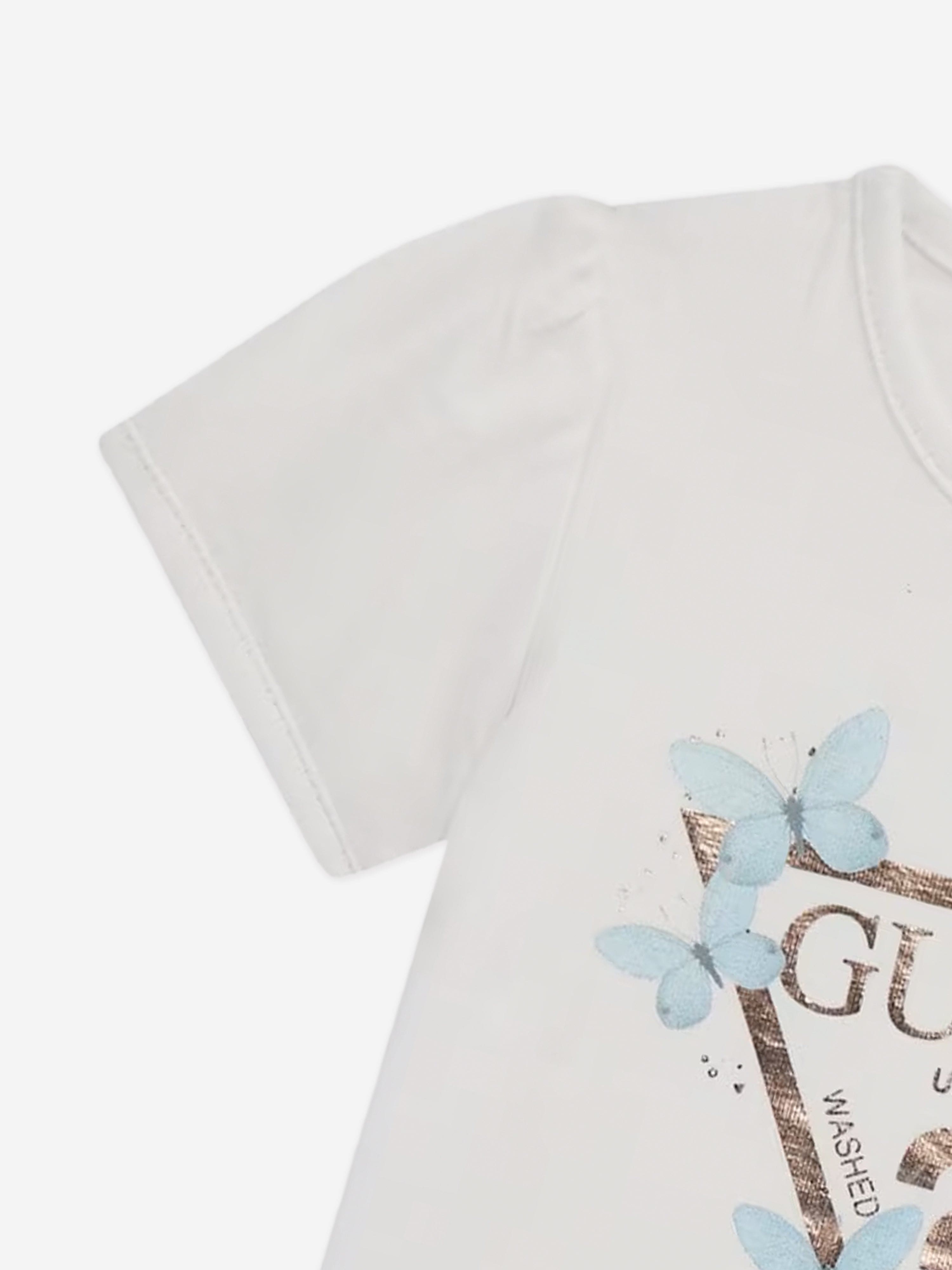 Baby Girls Logo T-Shirt in White Geniue Stockist Cheap Pice