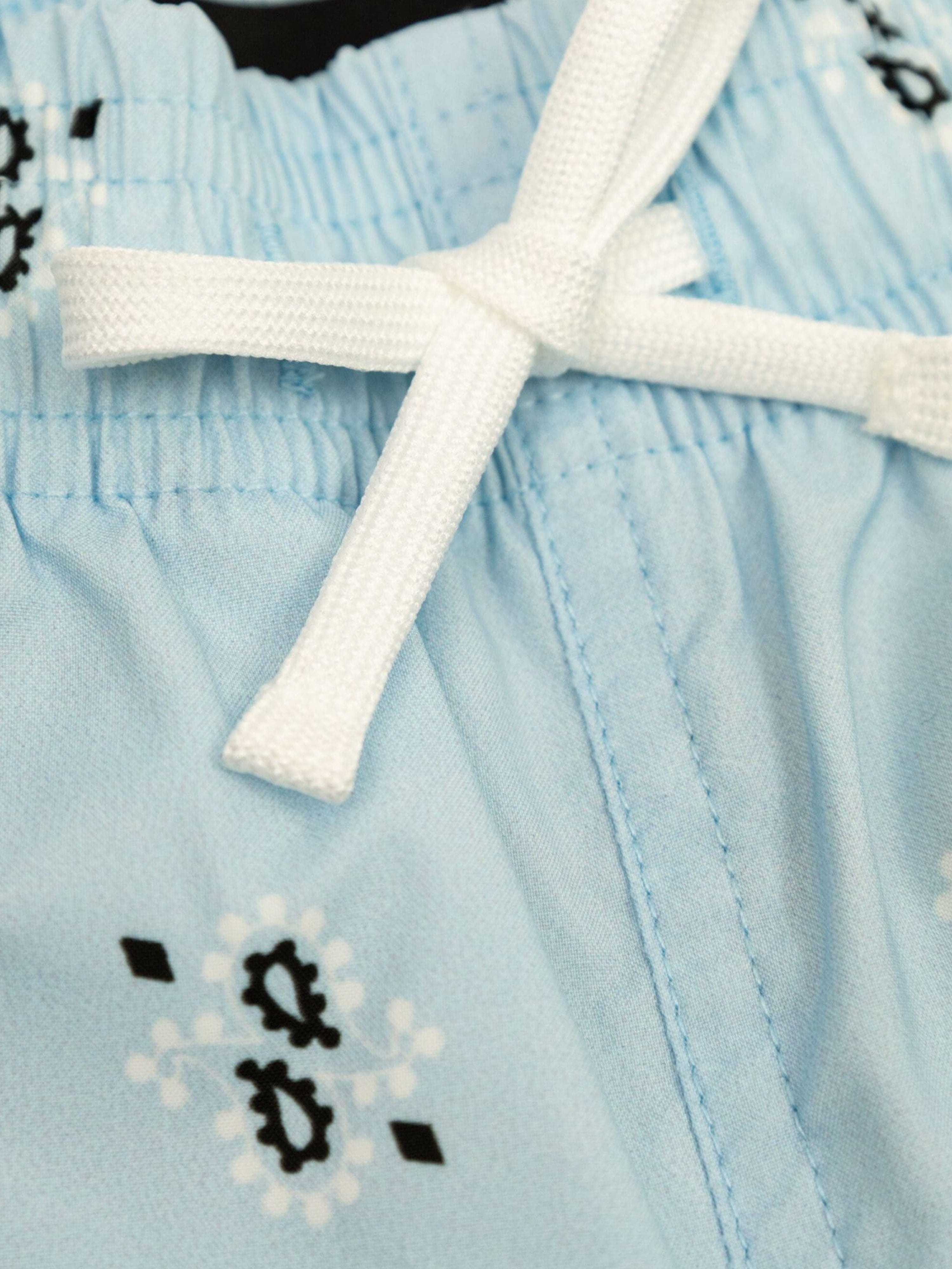 Amiri Boys Bandana Swim Trunks in Blue Best Pices