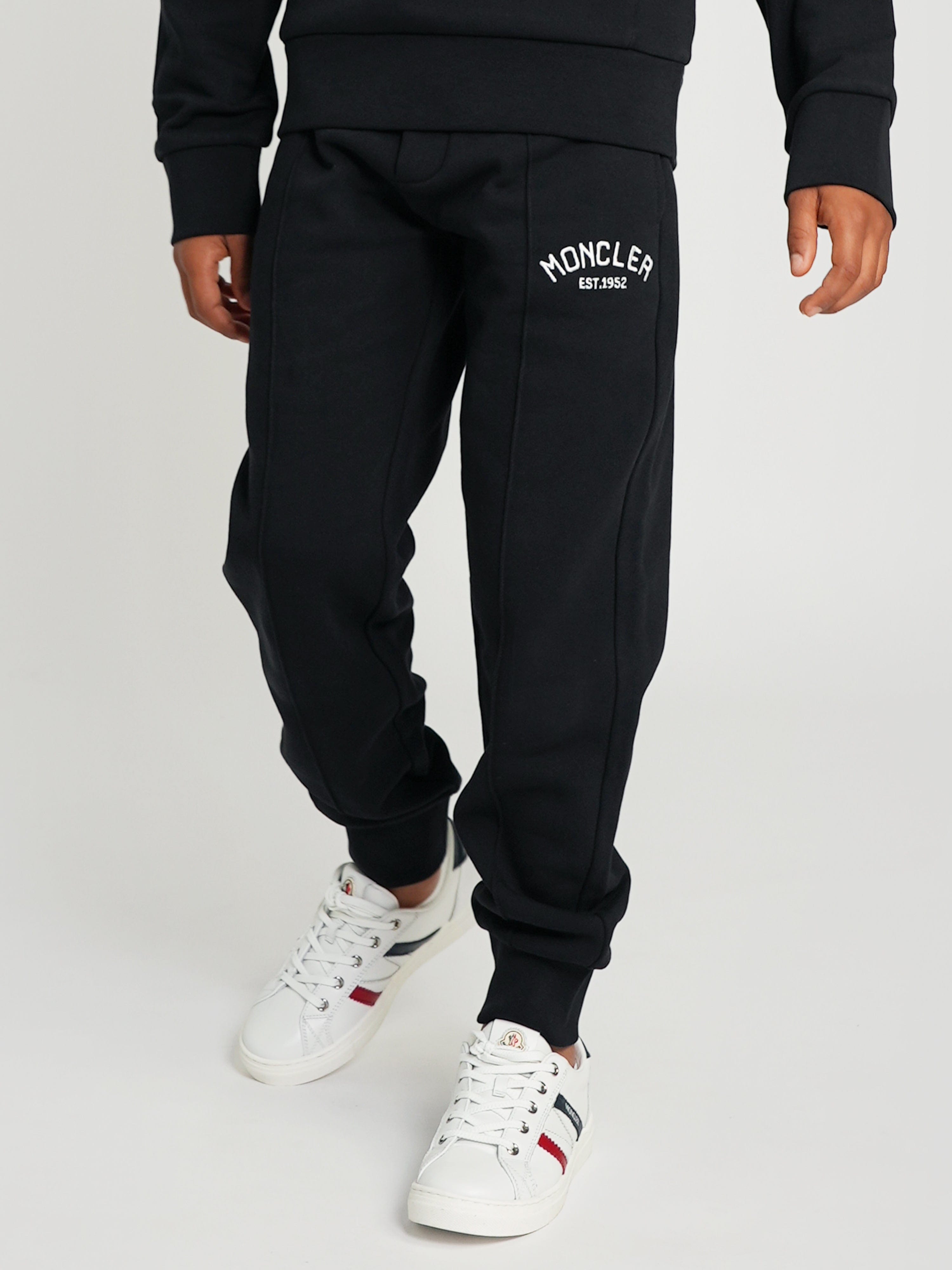 Moncler Enfant Boys Logo Joggers in Black New Styles Cheap Pice