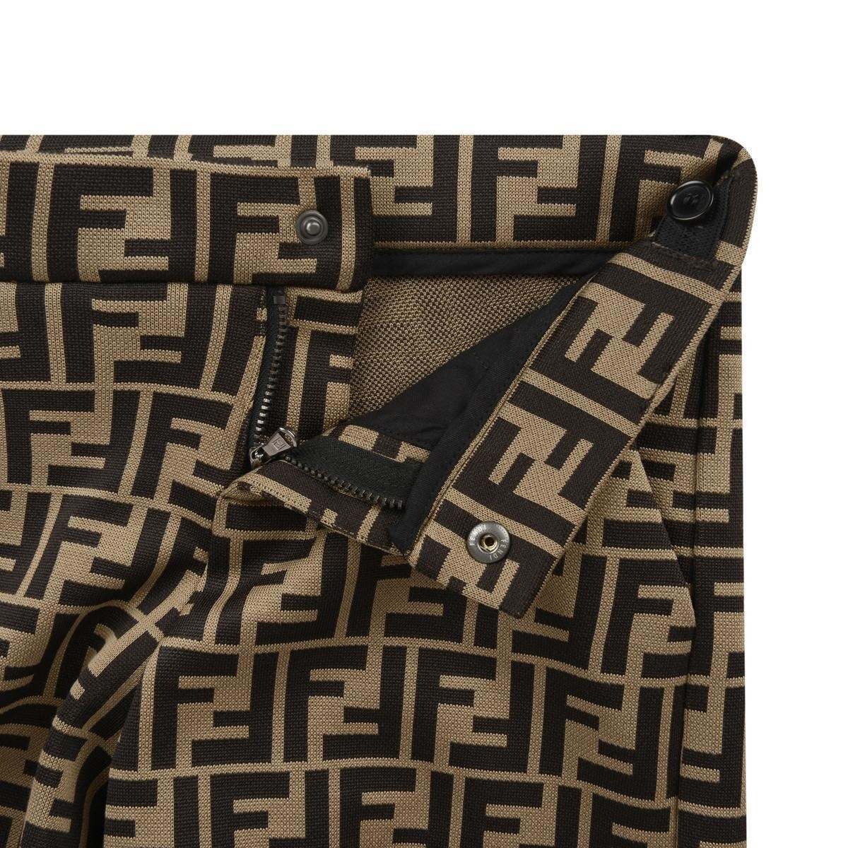 Fendi Baby Boys FF Logo Shorts in Brown Discount Sast