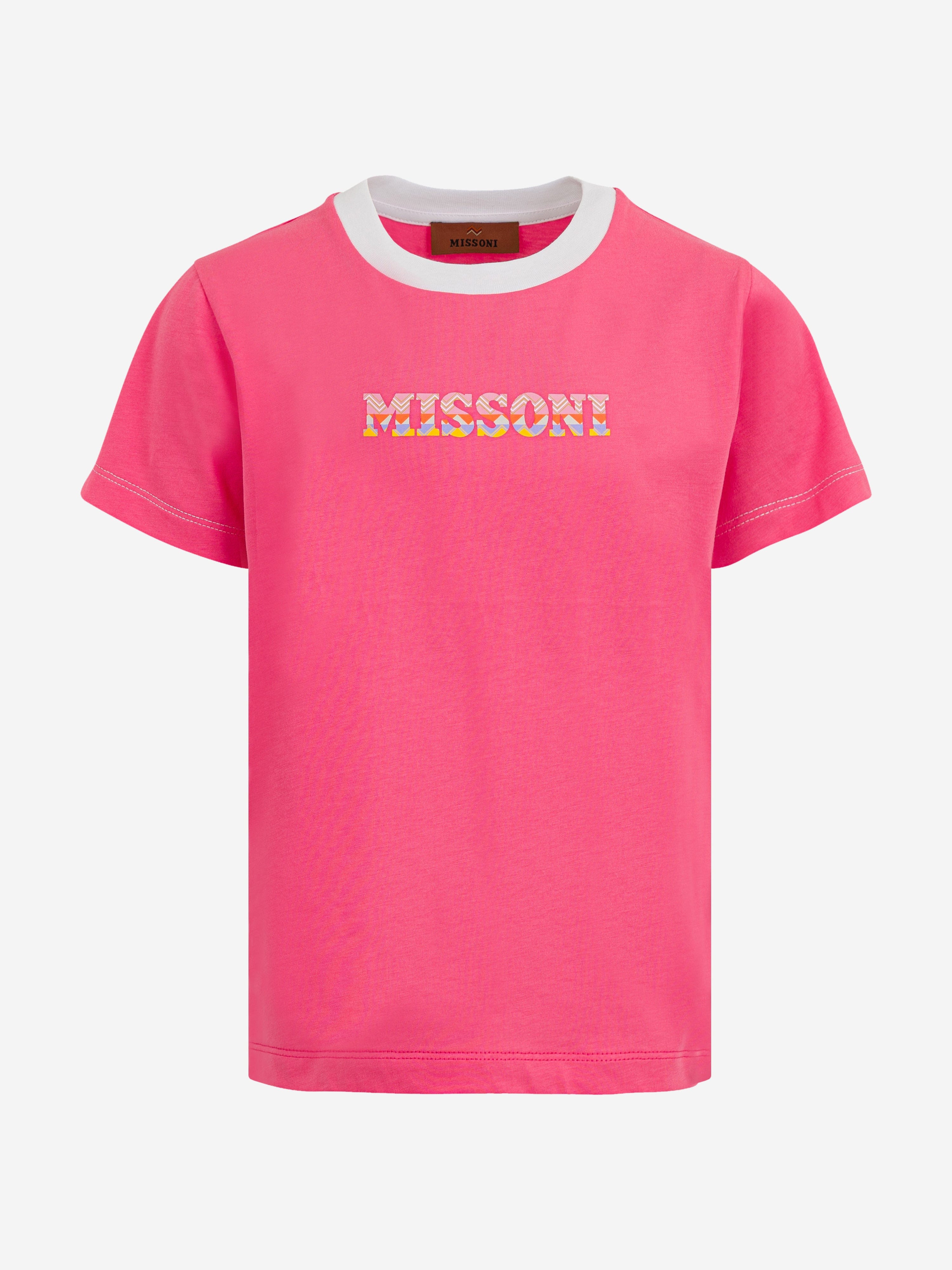 Girls Logo T-Shirt in Pink Outlet New Arrival