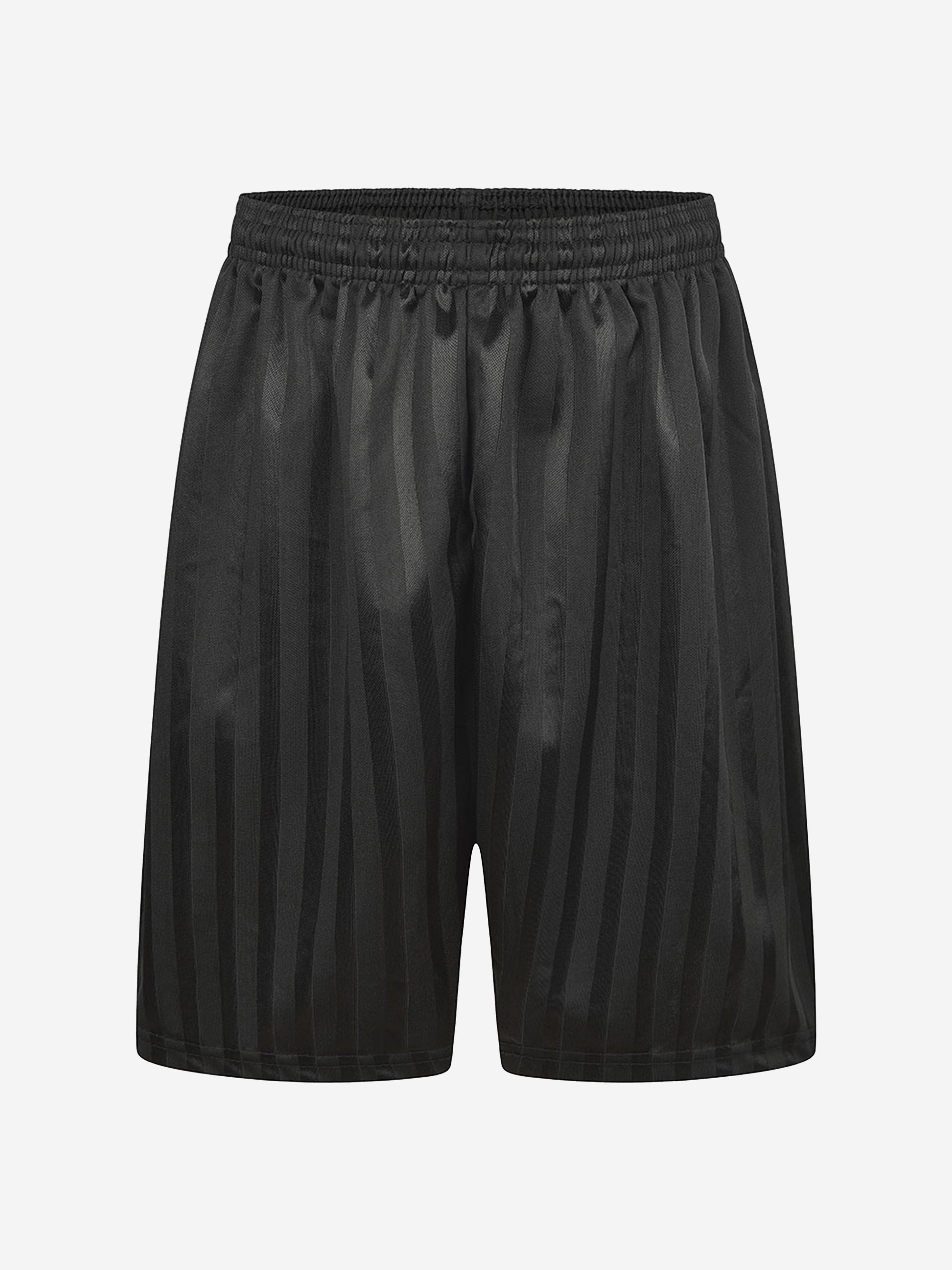 Zeco Kids School Shadow Stripe Shorts in Black Cheap Finishline