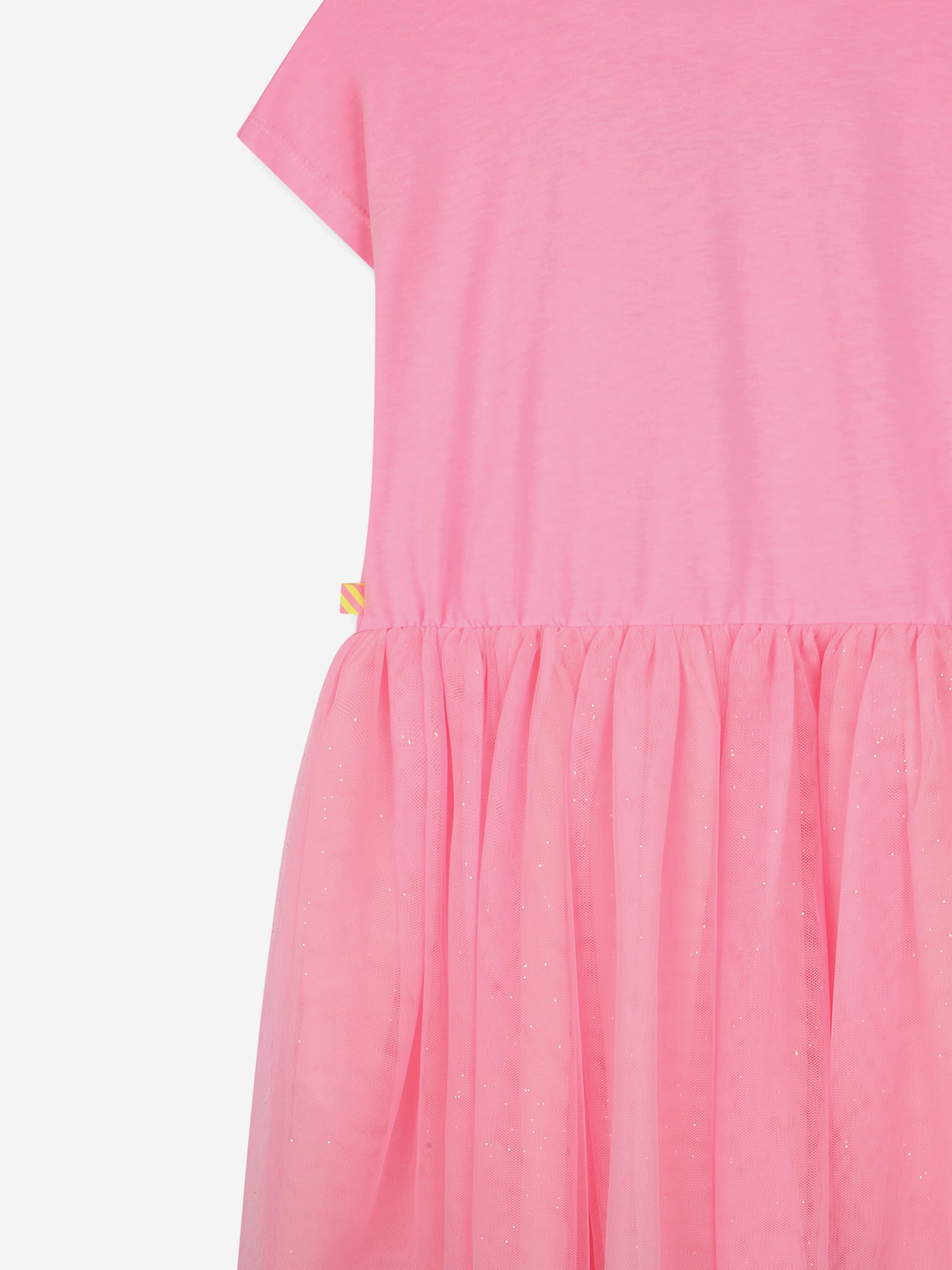 Girls Bi-material Love Dress in Pink Cheap Exclusive