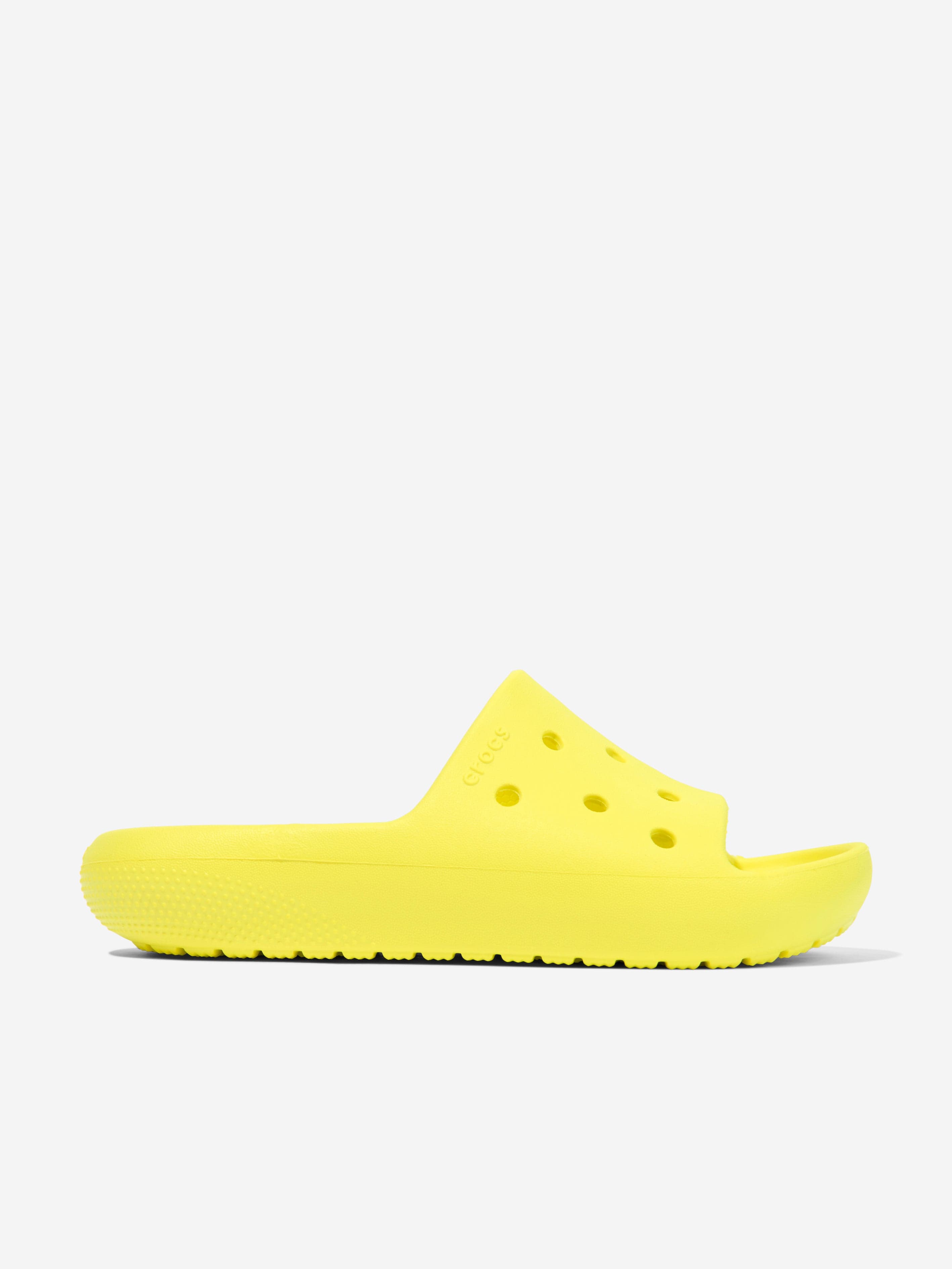 Crocs Kids Classic Slide in Yellow Where To Buy