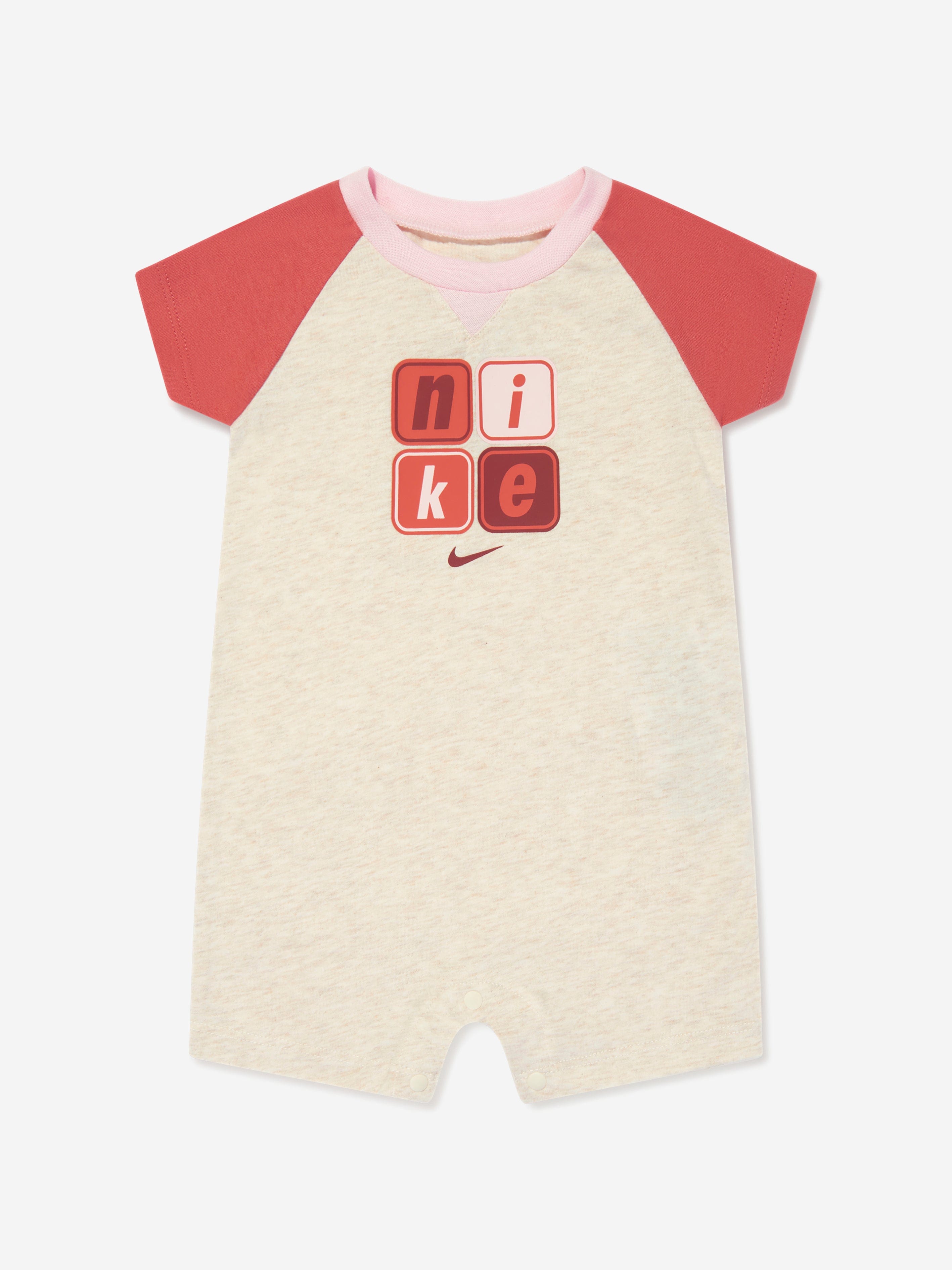 Nike Baby Logo Romper in Ivory Cheap With Mastercard
