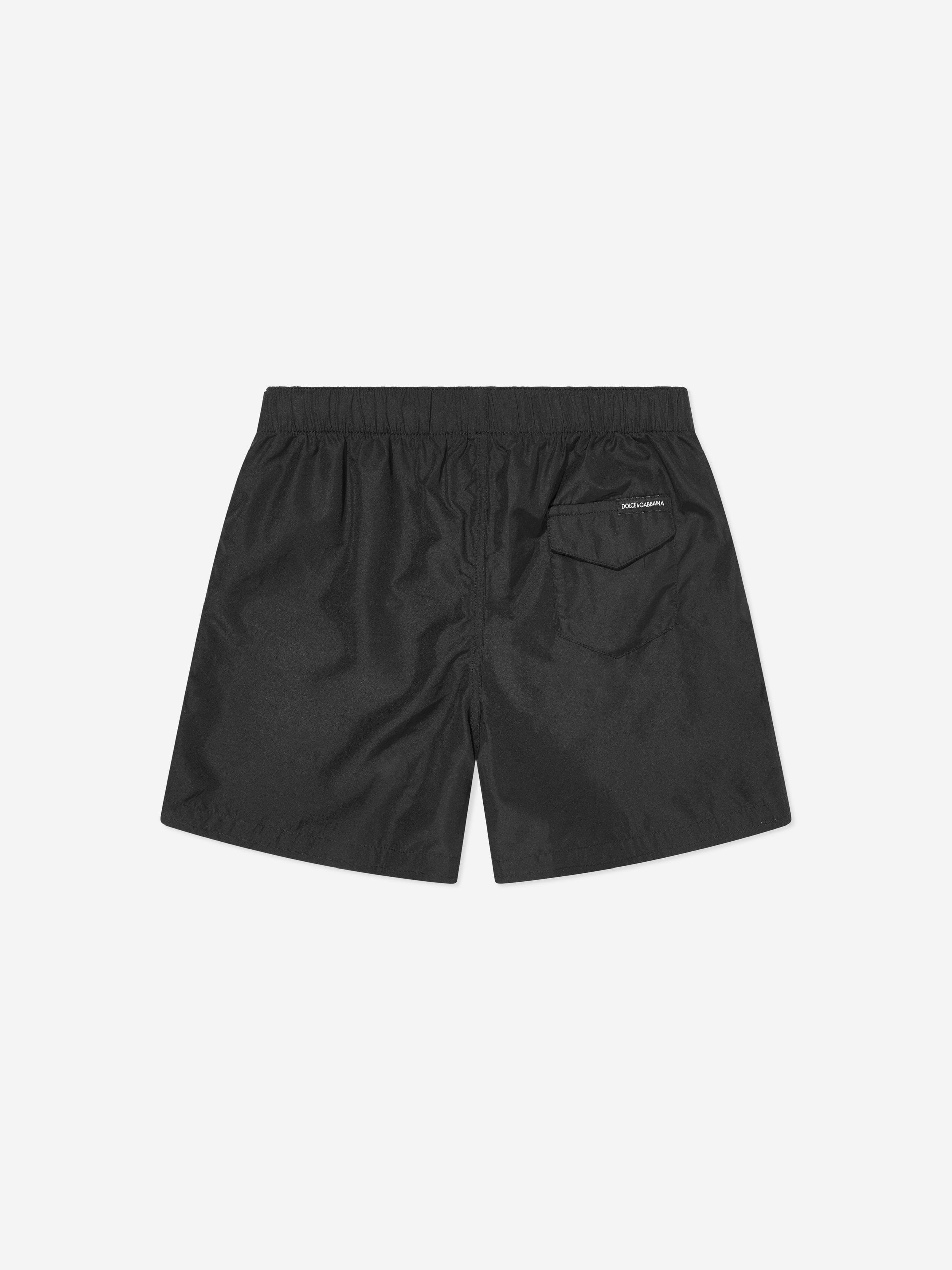 Dolce & Gabbana Boys Milano Logo Swim Shorts in Black Pick A Best